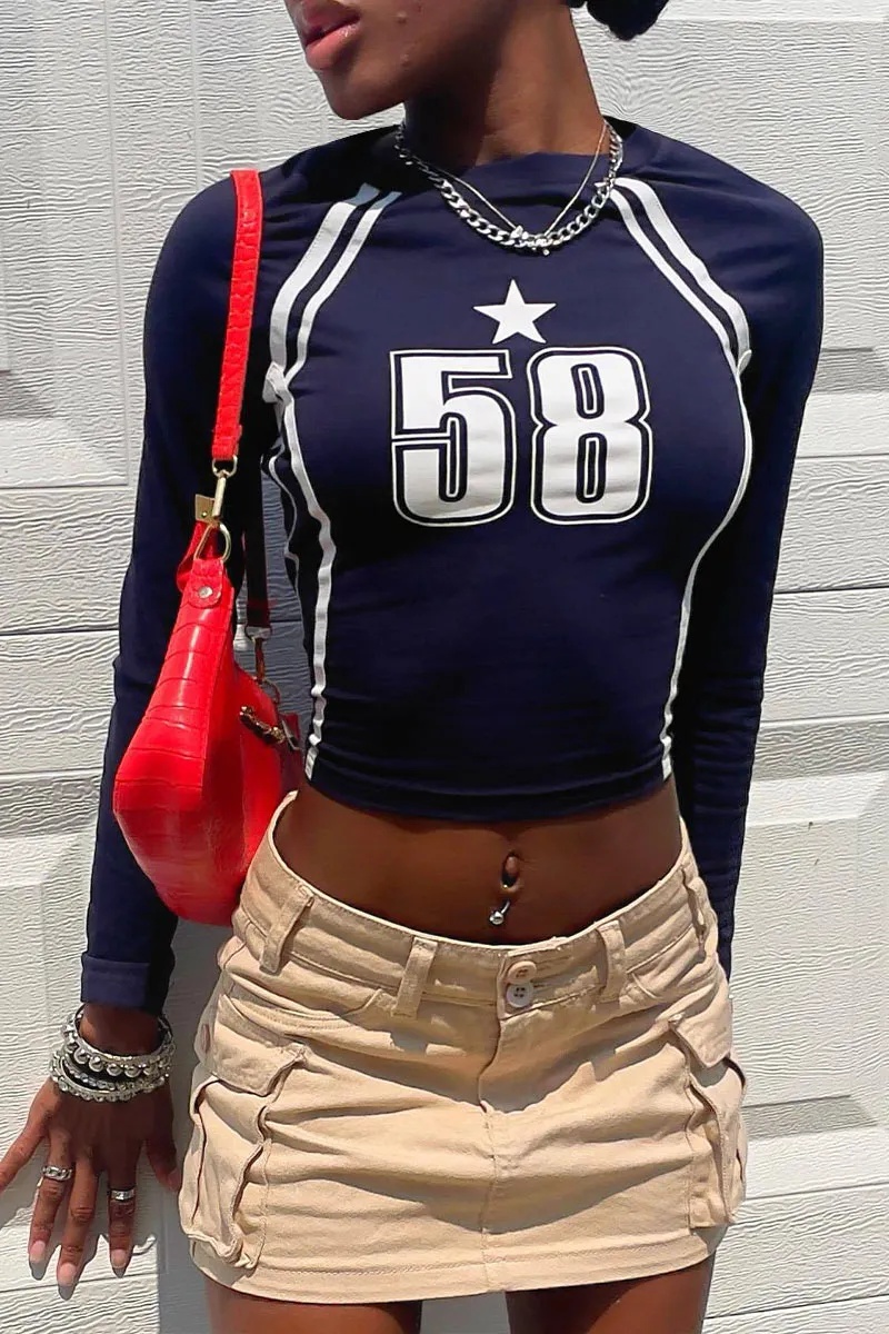 TN0112 Number Crop Shirt