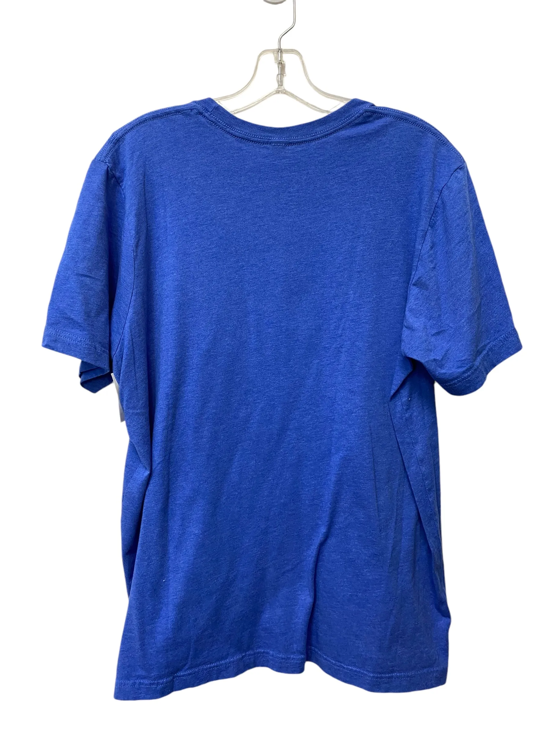 Top Short Sleeve Basic By Bella   Canvas In Blue, Size: Xl