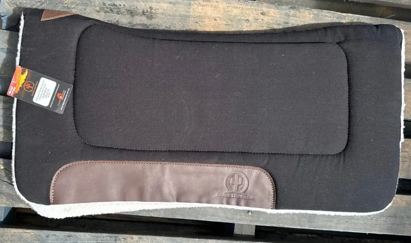 Toprail Equine Saddlepad Canvas Top with Merino Fleece