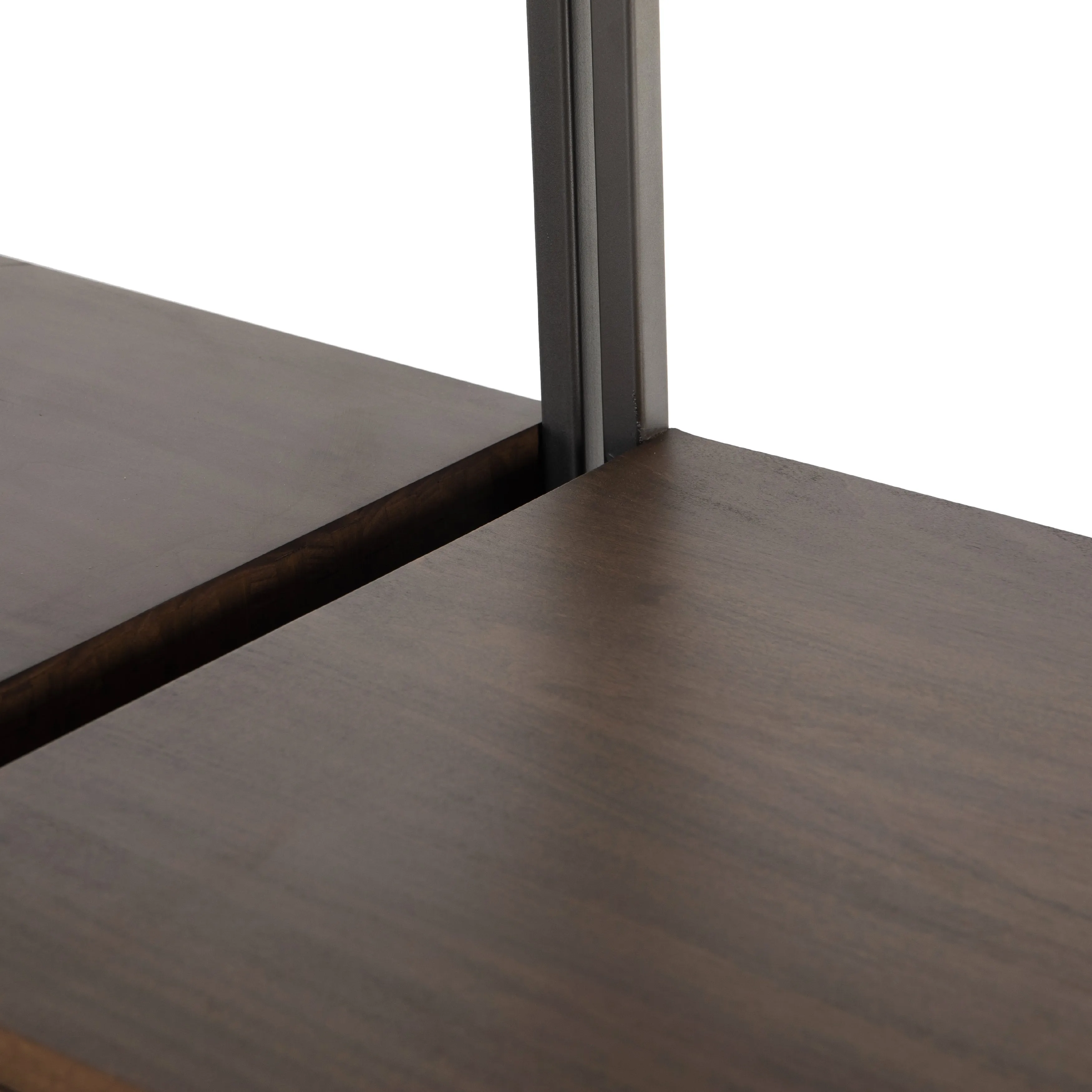 Trey Modular Wall Desk with 2 Bookcases - Auburn