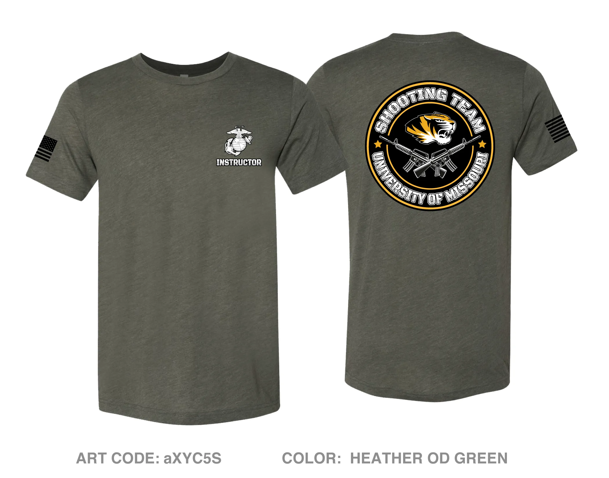 University of Missouri NROTC Comfort Unisex Triblend SS Tee - aXYC5S