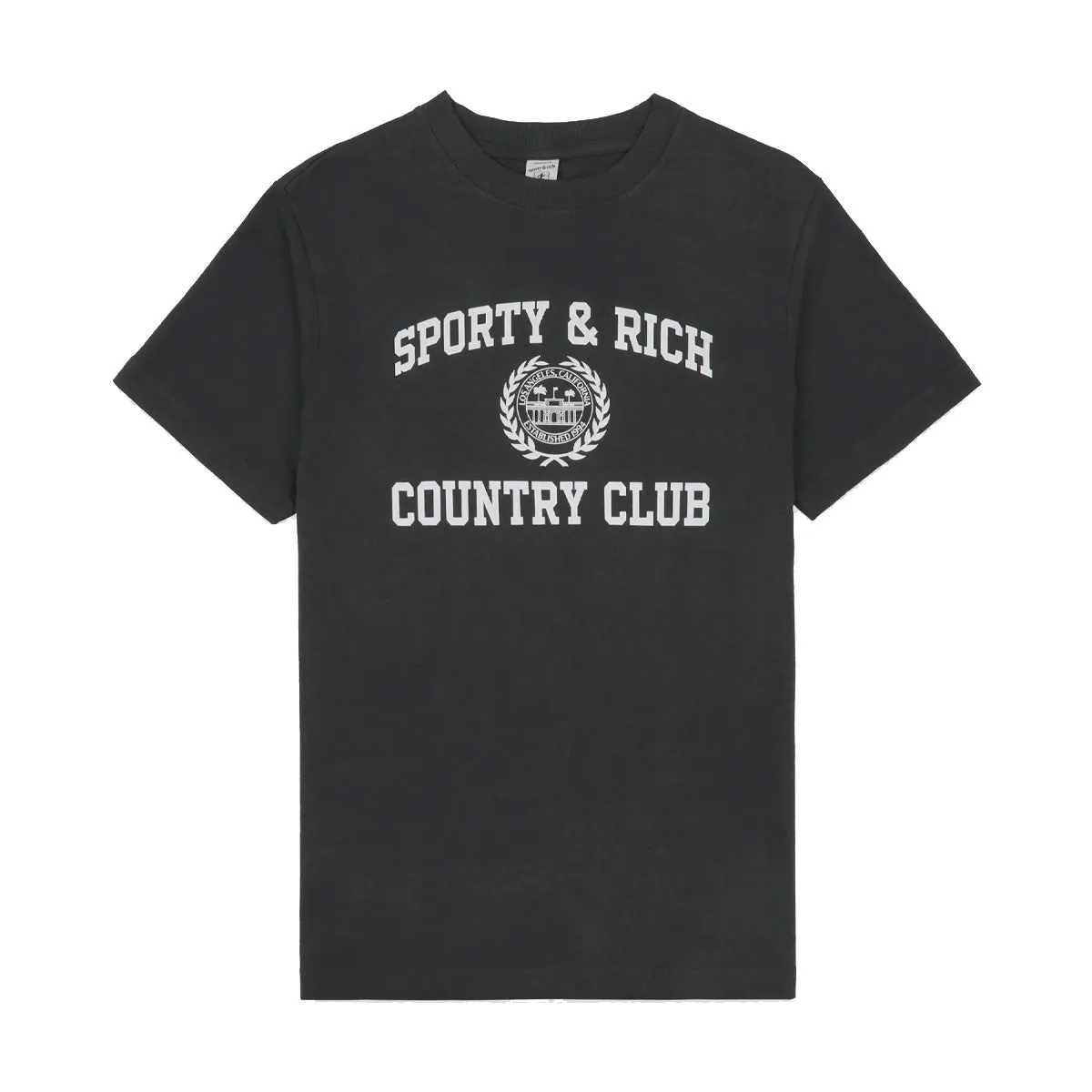 Varsity Crest Tee 'Faded Black'