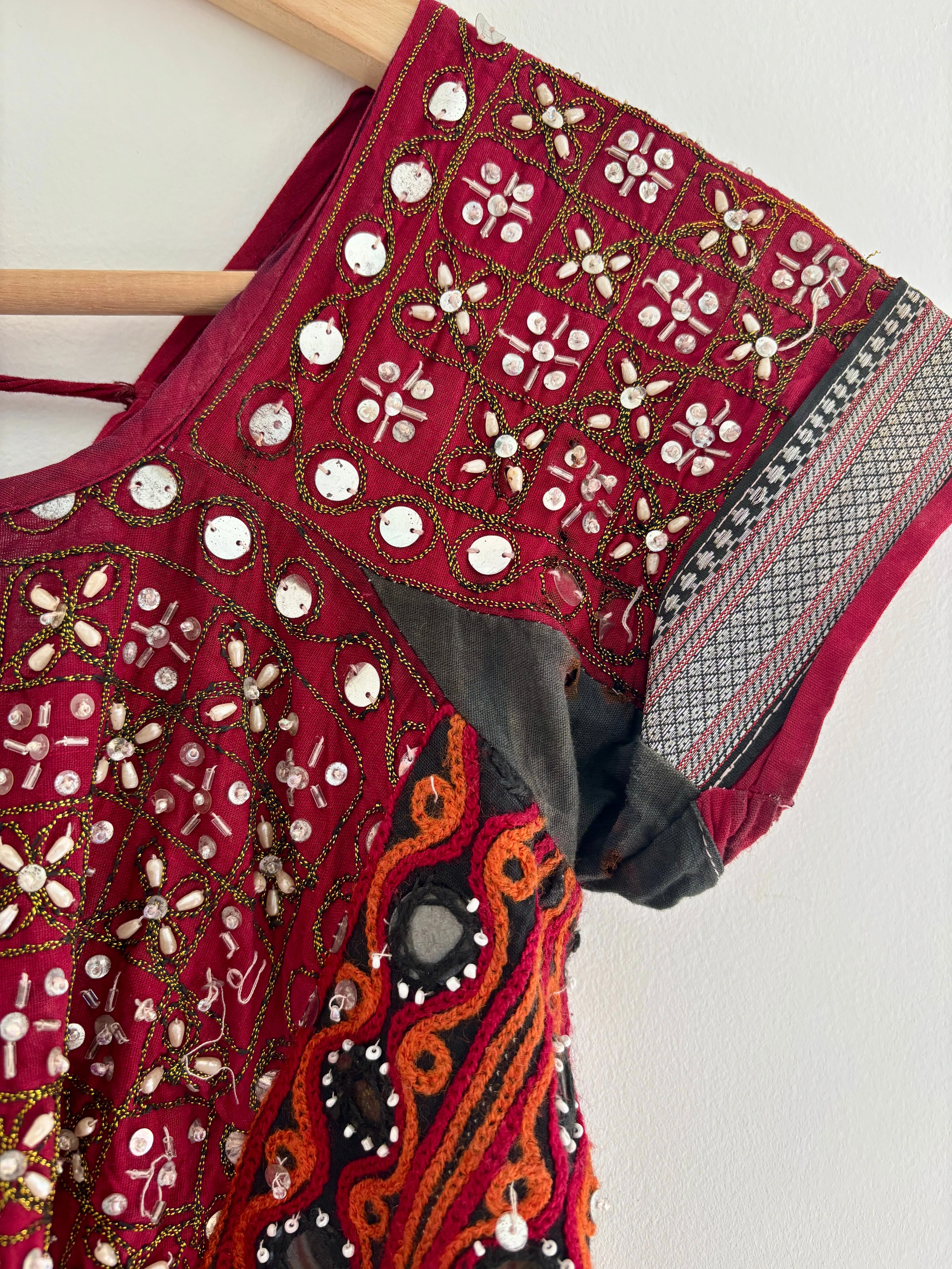 Vintage Indian Embroidered Top
