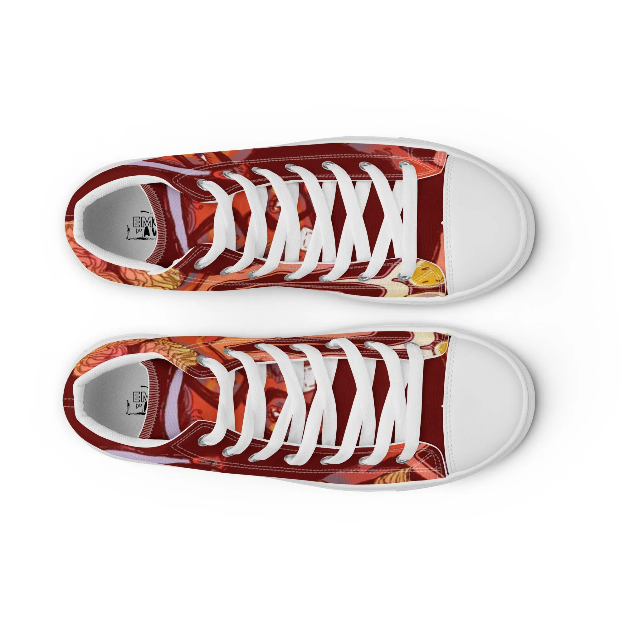 [Way More Than A Penny For My Thoughts] Men’s High Top Canvas Sneakers