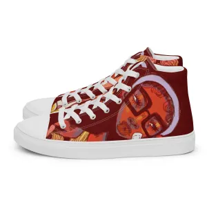 [Way More Than A Penny For My Thoughts] Men’s High Top Canvas Sneakers