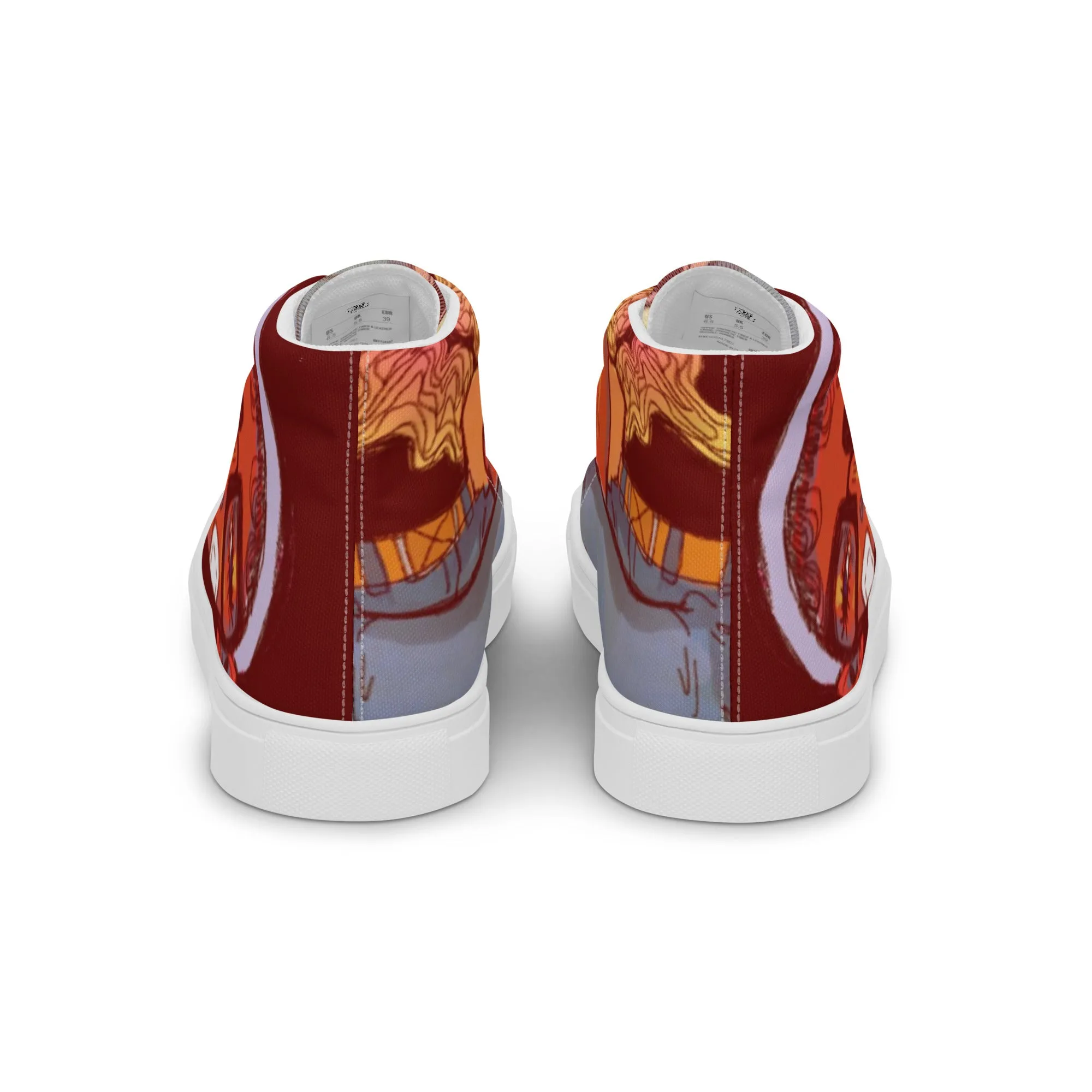 [Way More Than A Penny For My Thoughts] Men’s High Top Canvas Sneakers