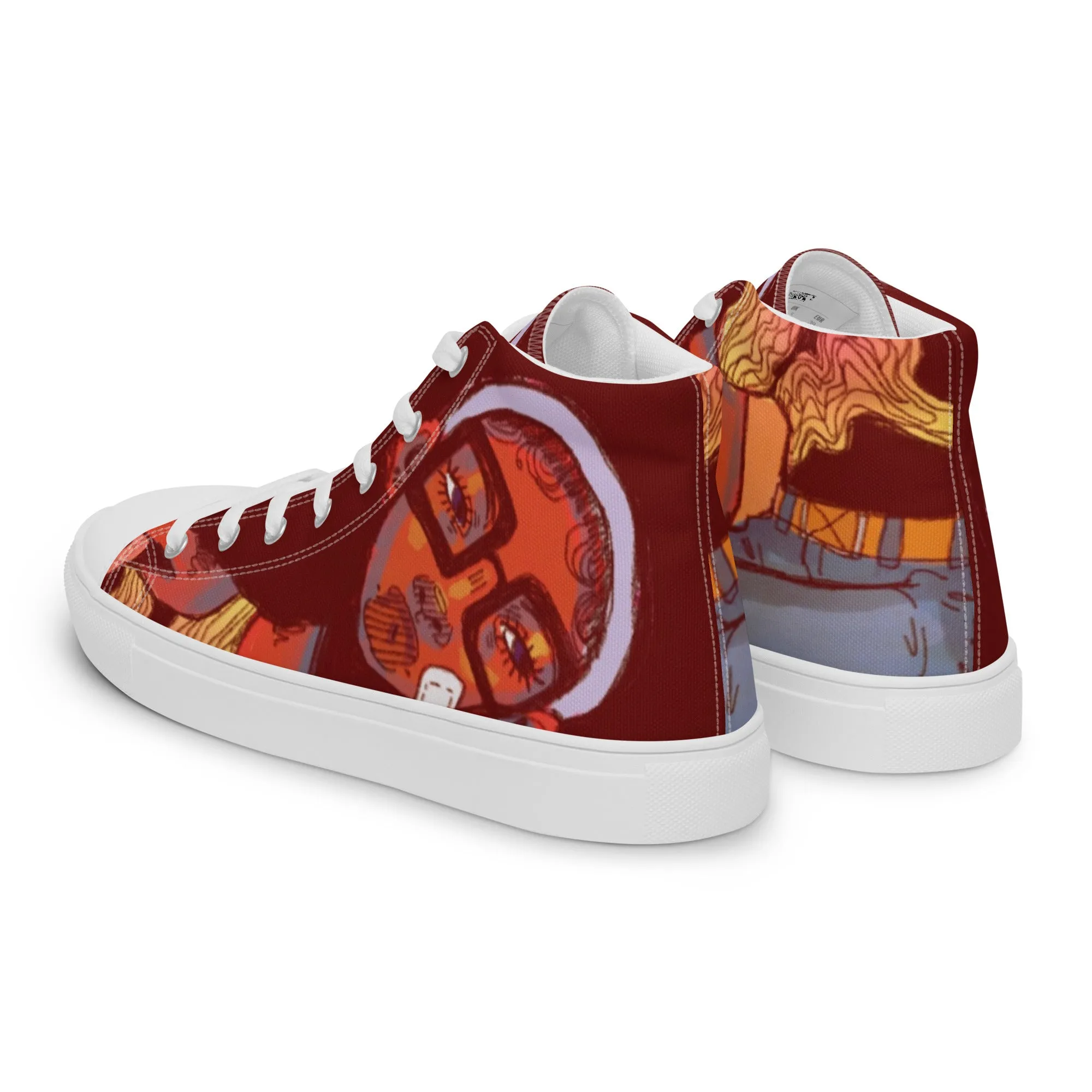 [Way More Than A Penny For My Thoughts] Men’s High Top Canvas Sneakers