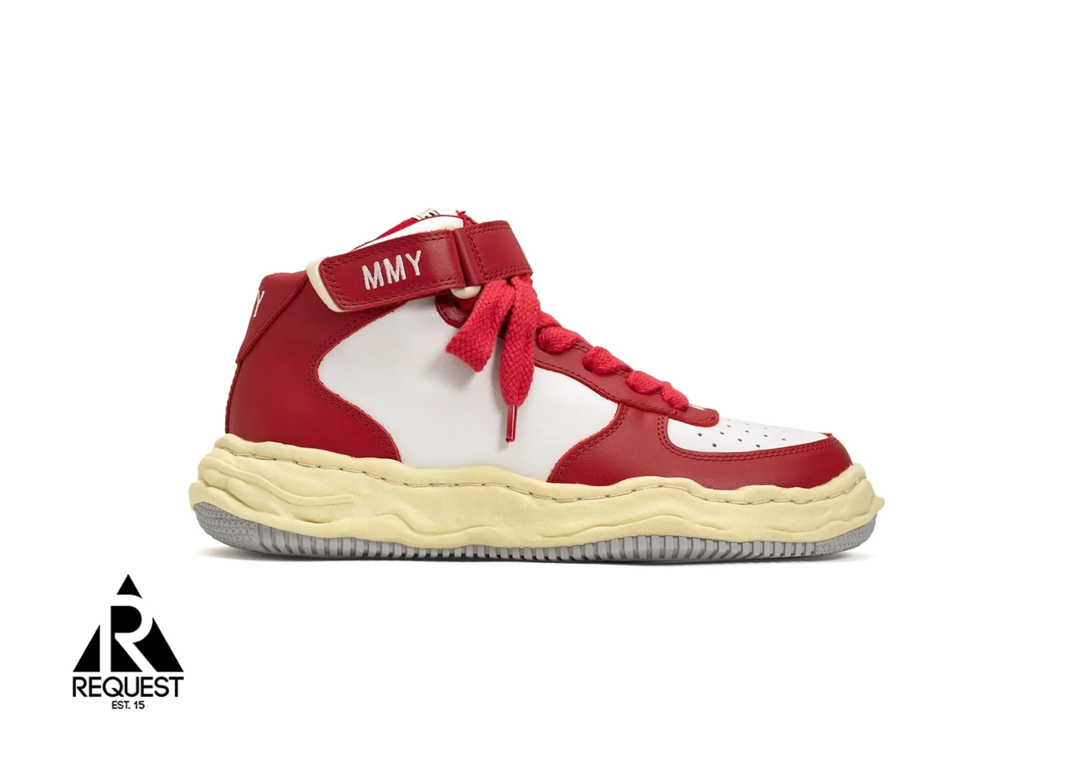 Wayne Leather High Top "Red"