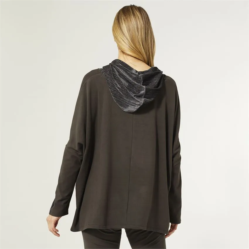 Weekend Brushed Sparkle Hooded Pullover