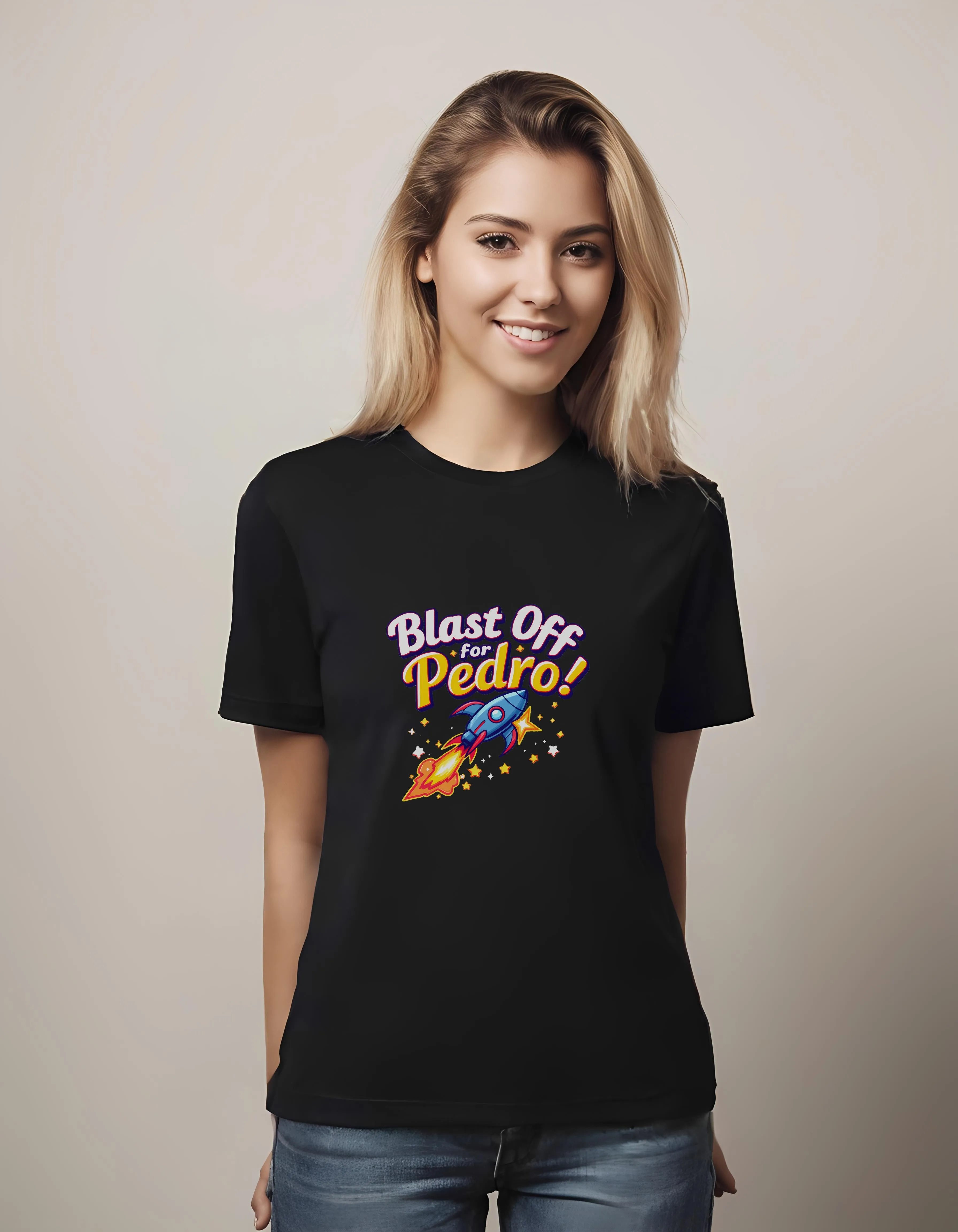 Whimsical Rocket Ship Blast Off | Classic T-Shirt (Unisex)