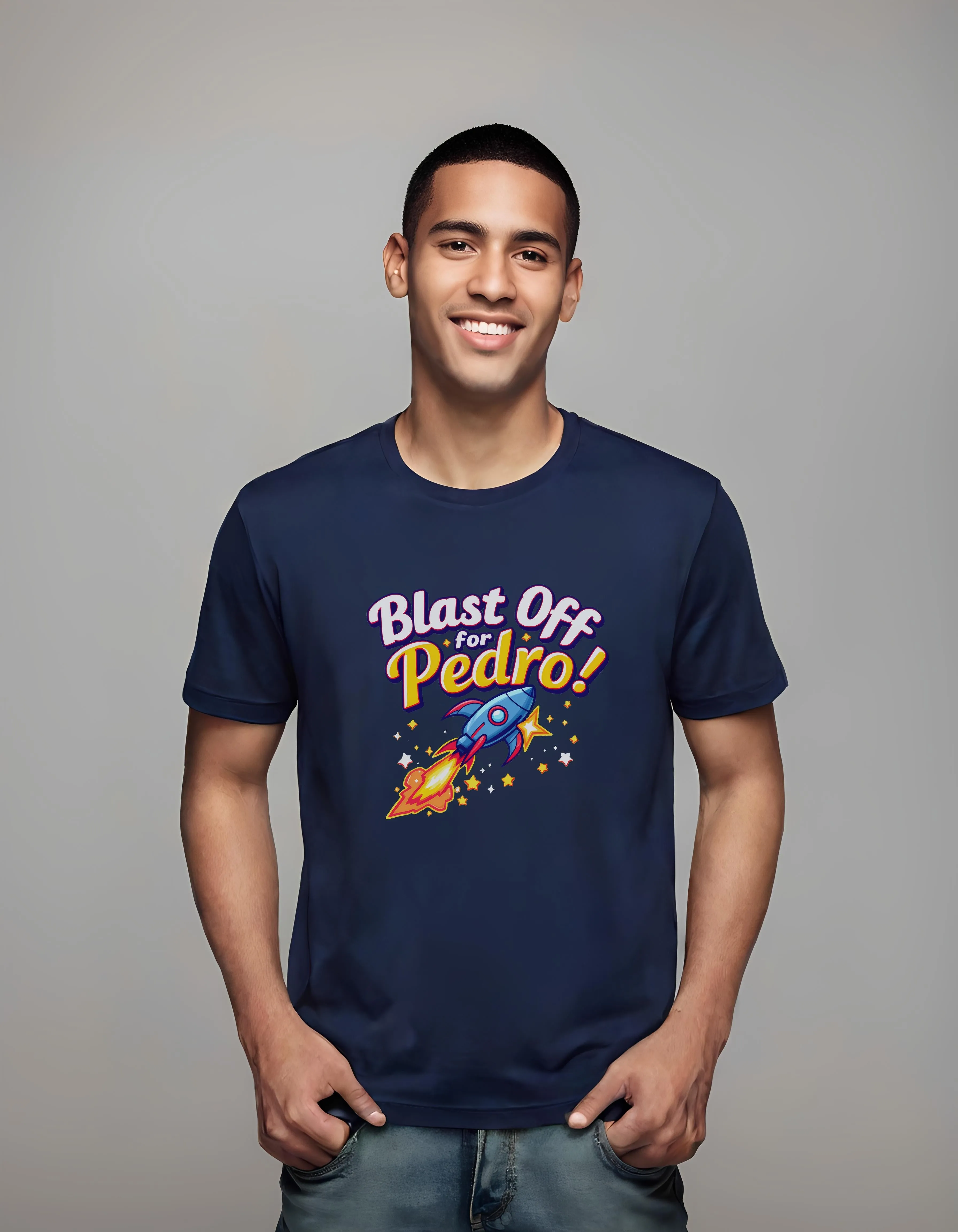 Whimsical Rocket Ship Blast Off | Classic T-Shirt (Unisex)