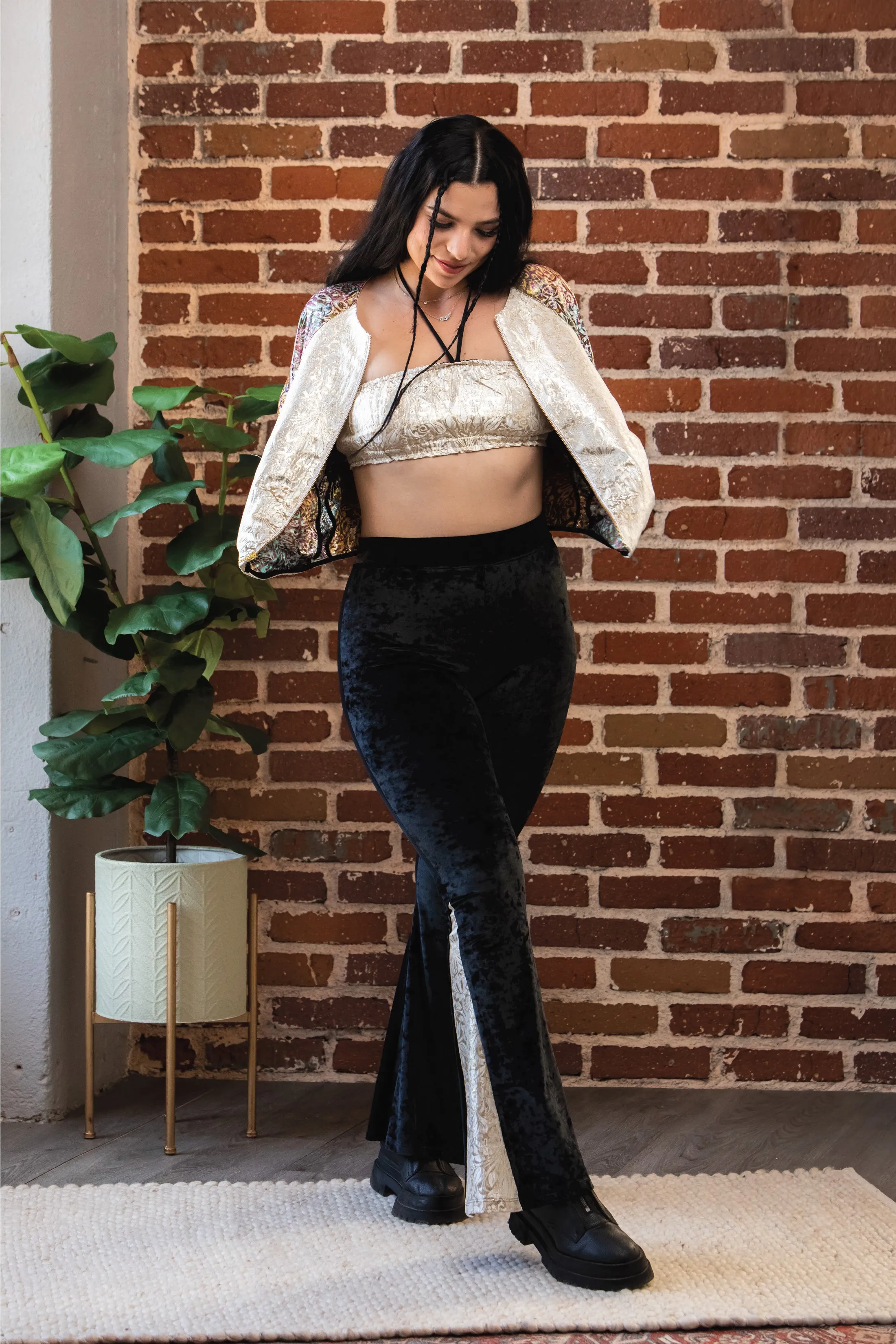 White and Gold Iridescent Jacket