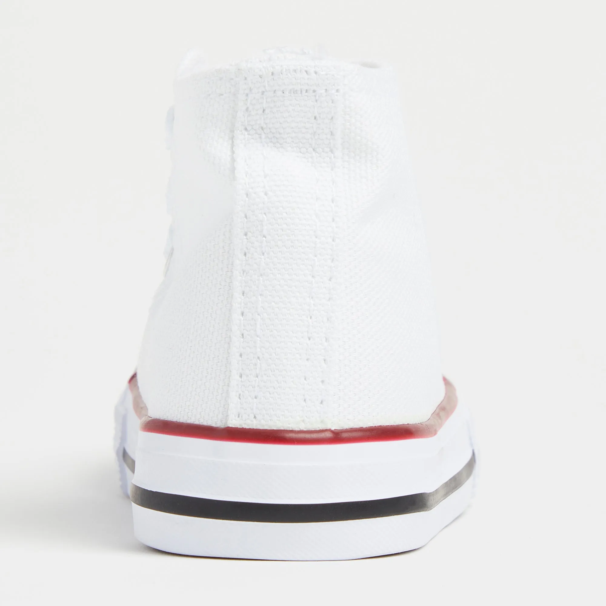 White High Top Canvas Trainers