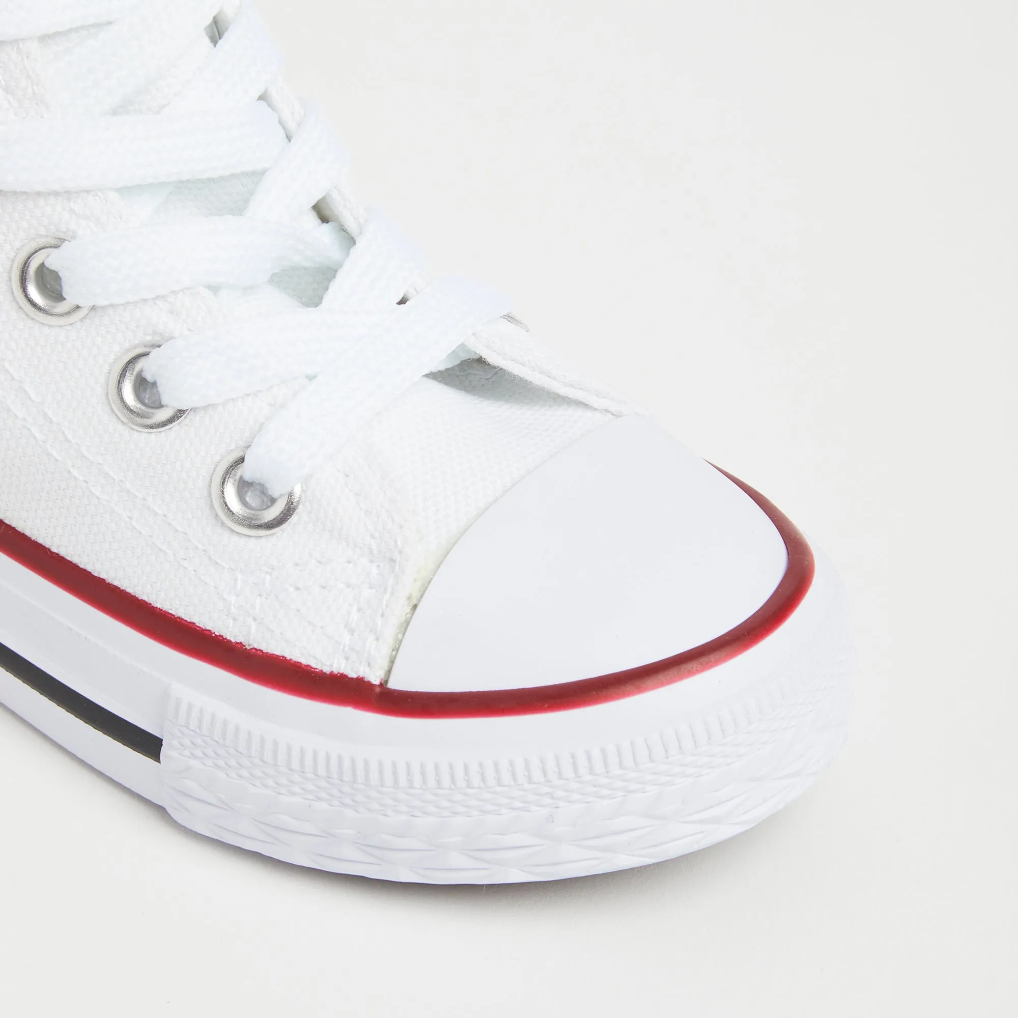 White High Top Canvas Trainers