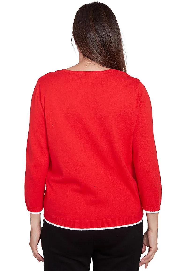 Wild At Heart Rhinestone Embellished Sweater