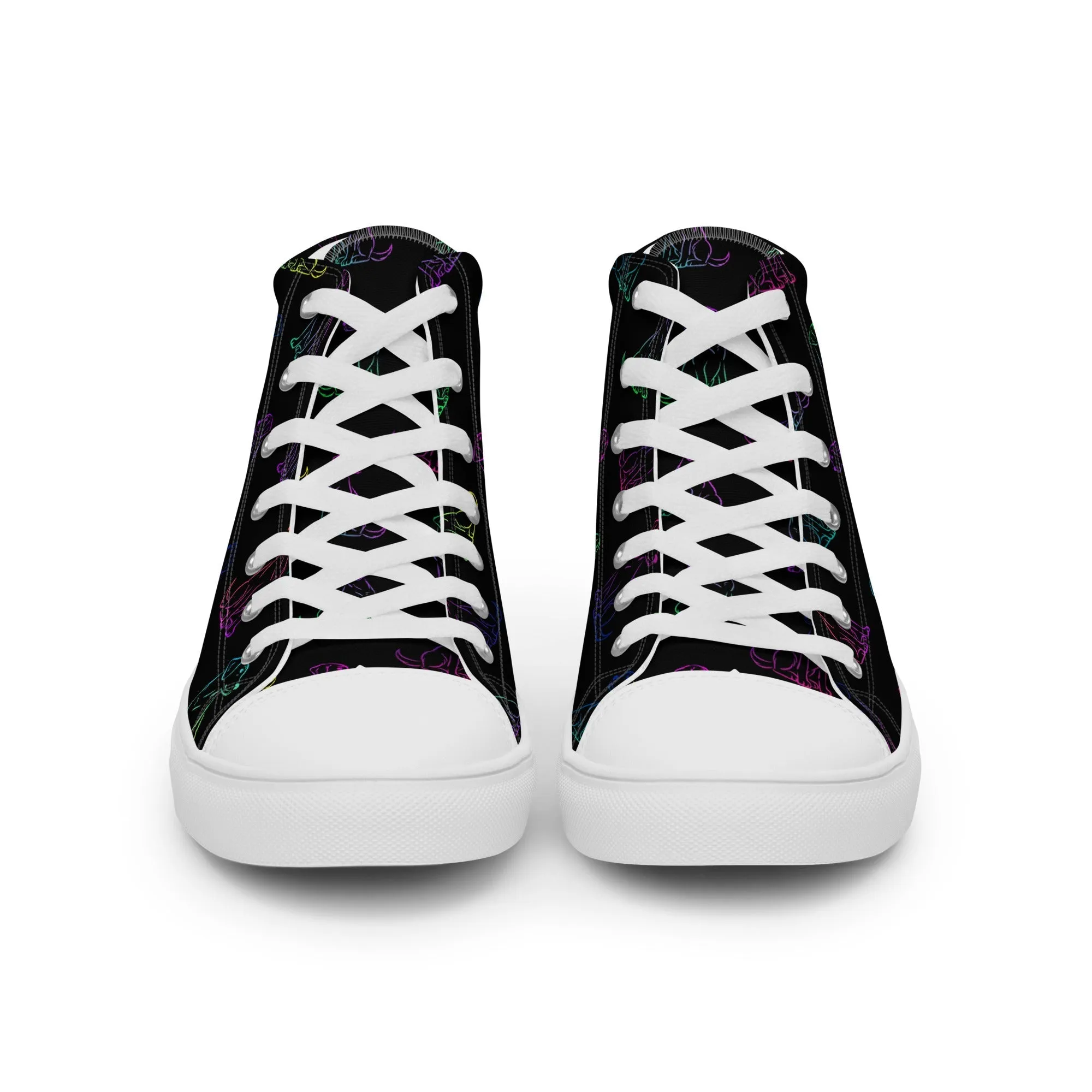 Women’s Black Rainbow Dog Sneakers
