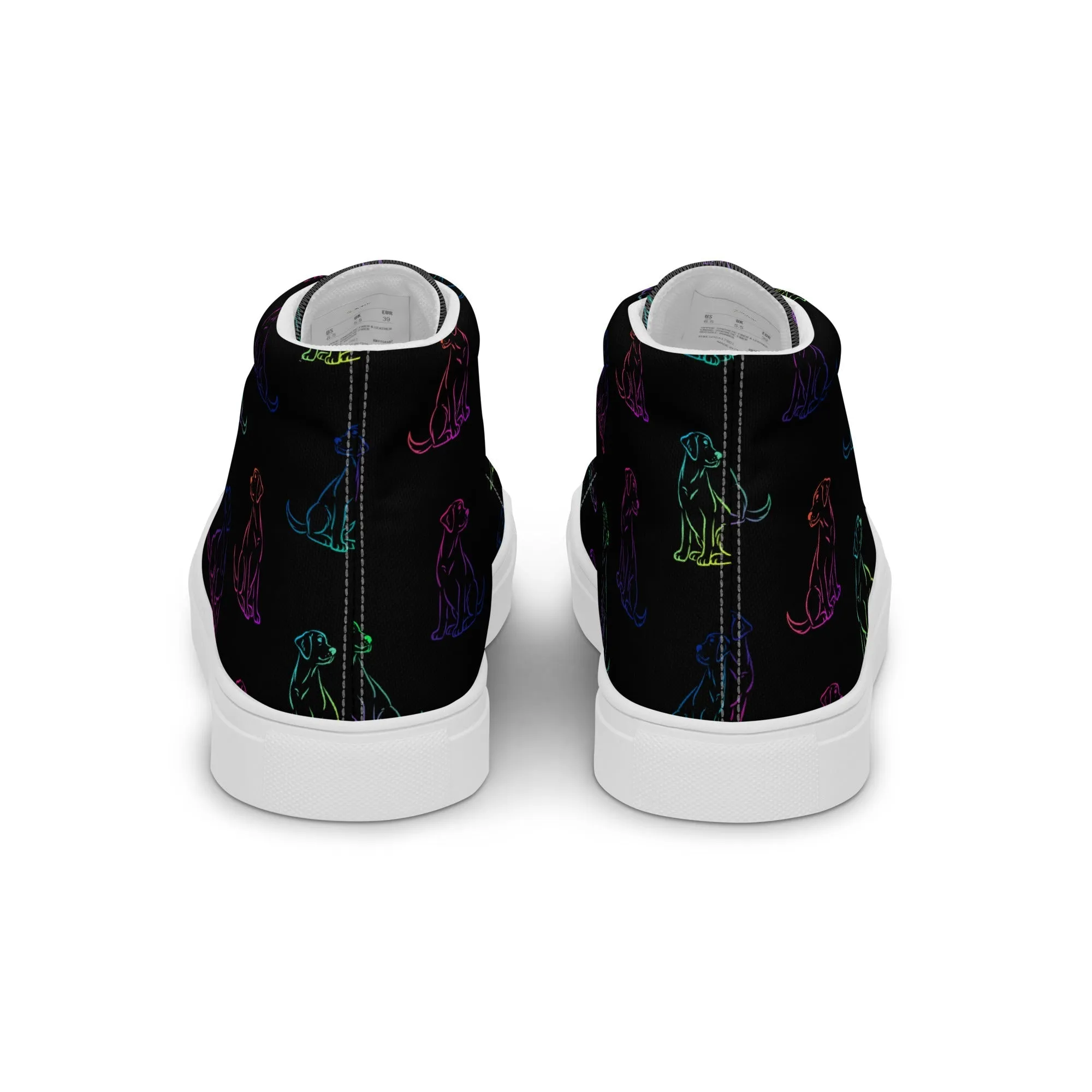 Women’s Black Rainbow Dog Sneakers
