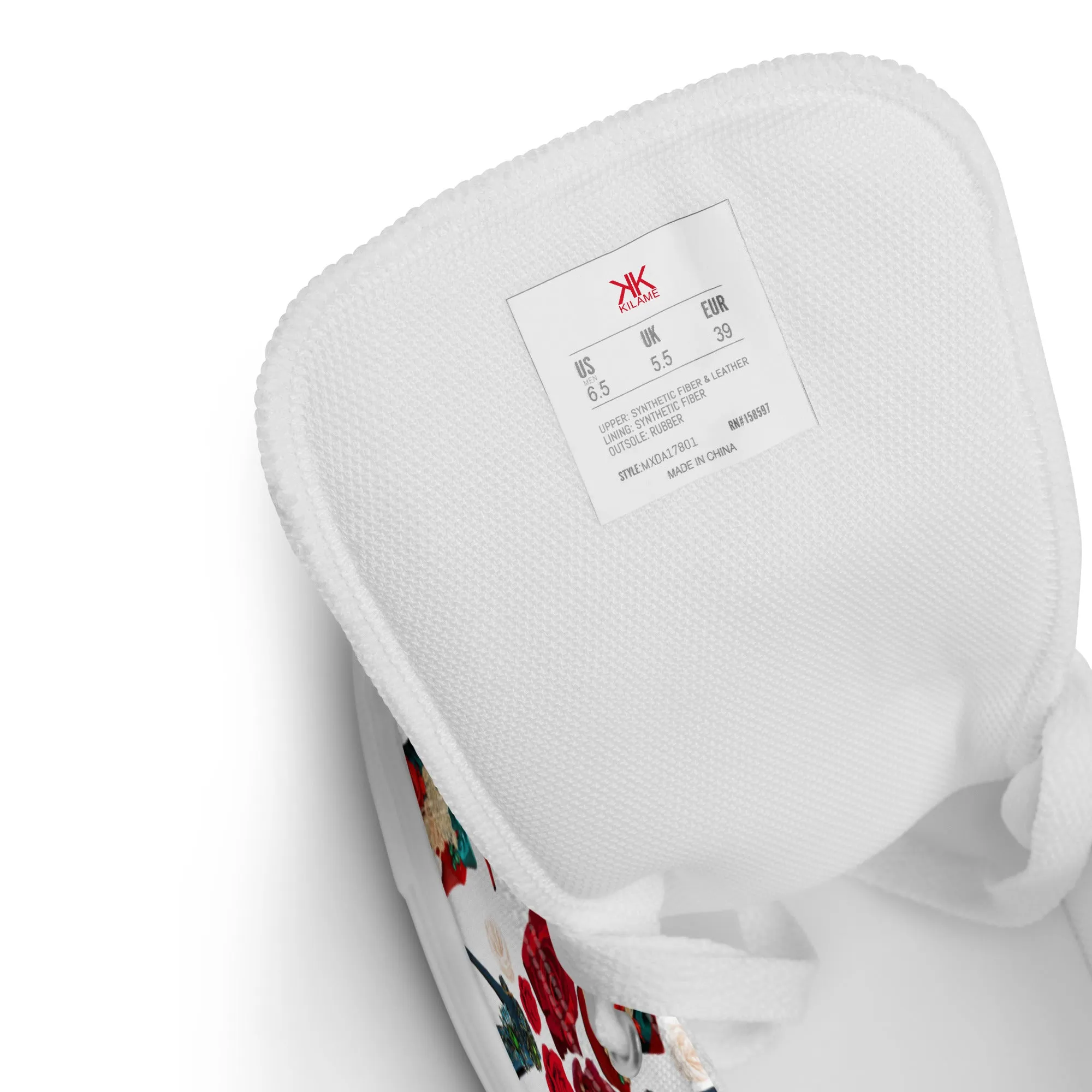 Women’s high top canvas shoes 'Amore tricolore'