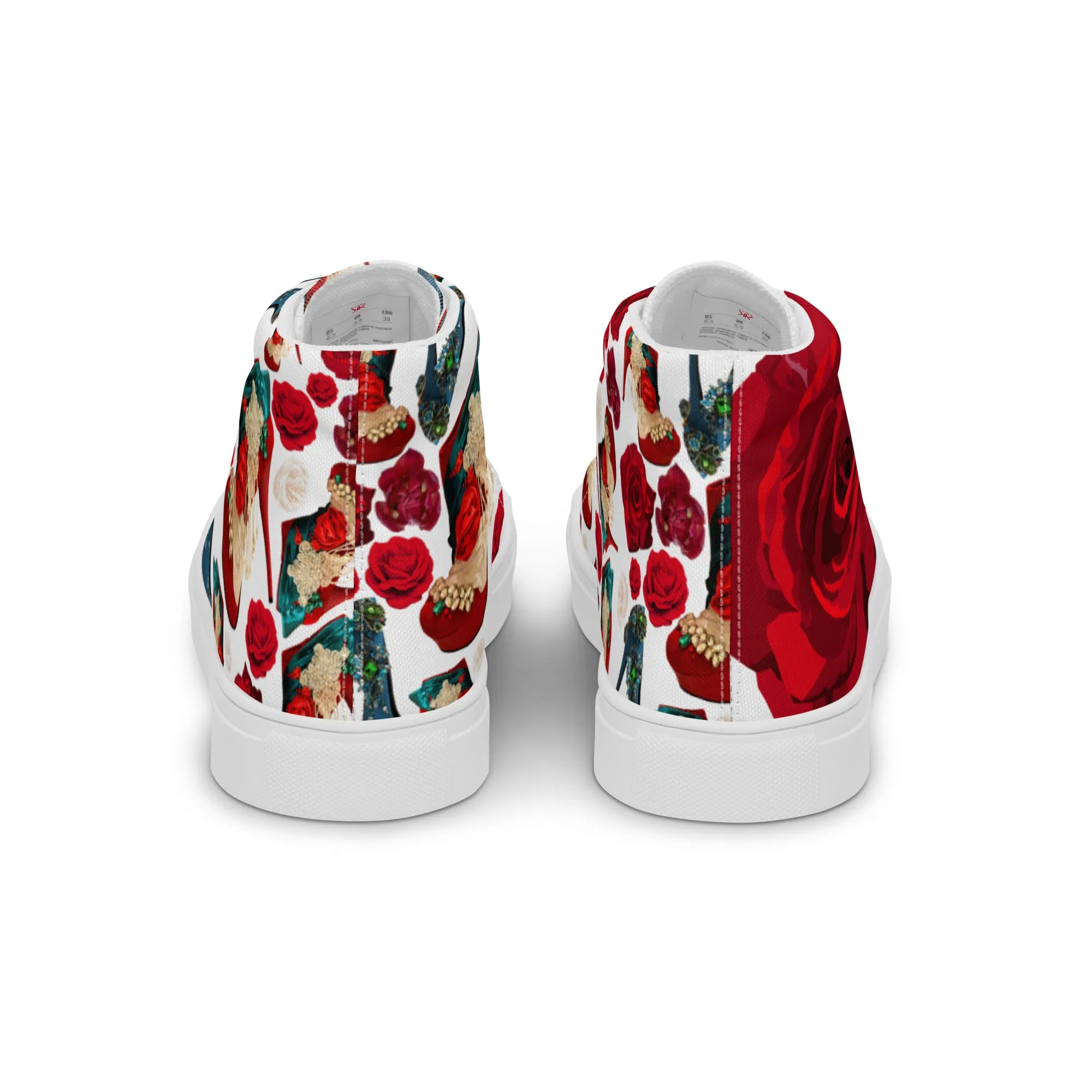 Women’s high top canvas shoes 'Amore tricolore'