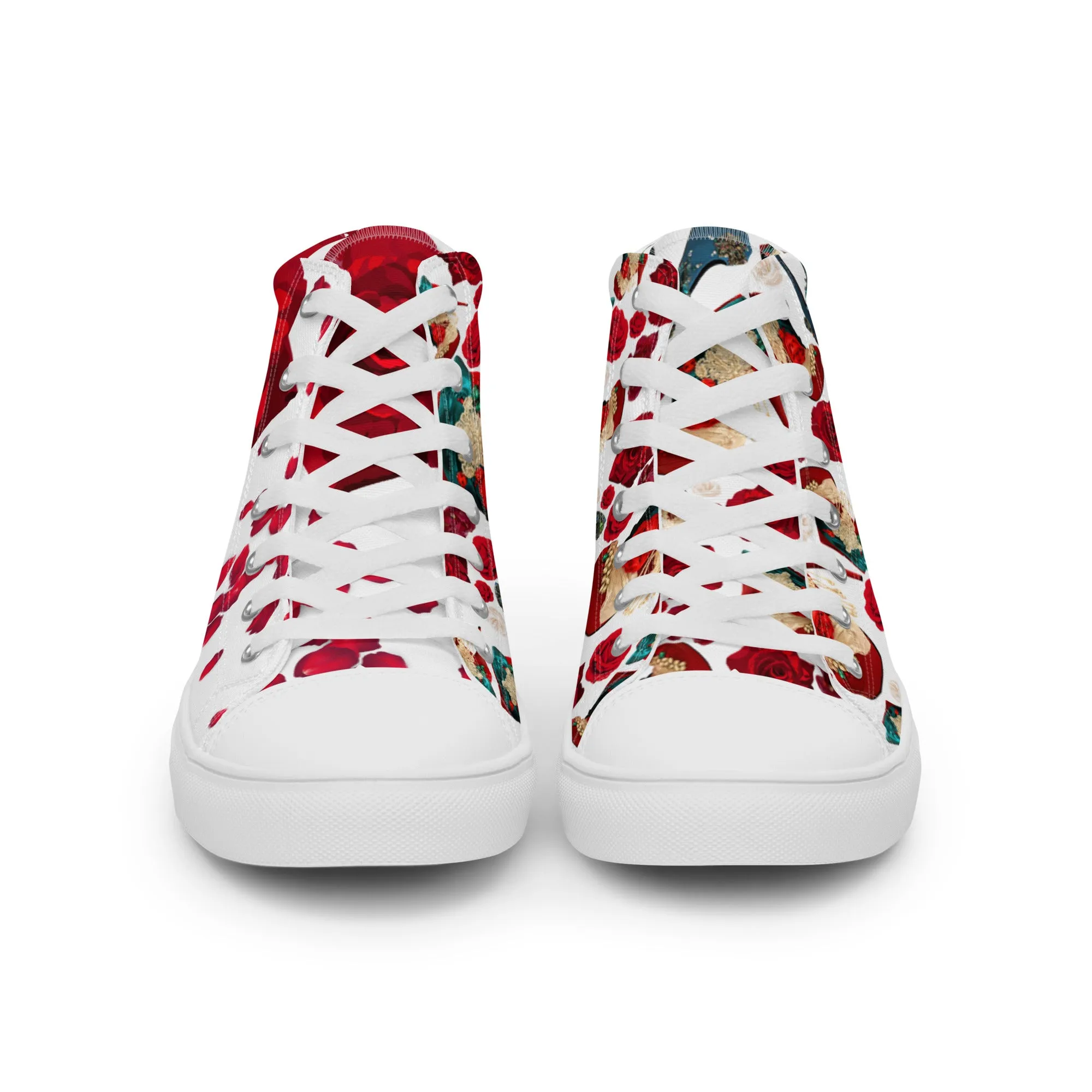 Women’s high top canvas shoes 'Amore tricolore'