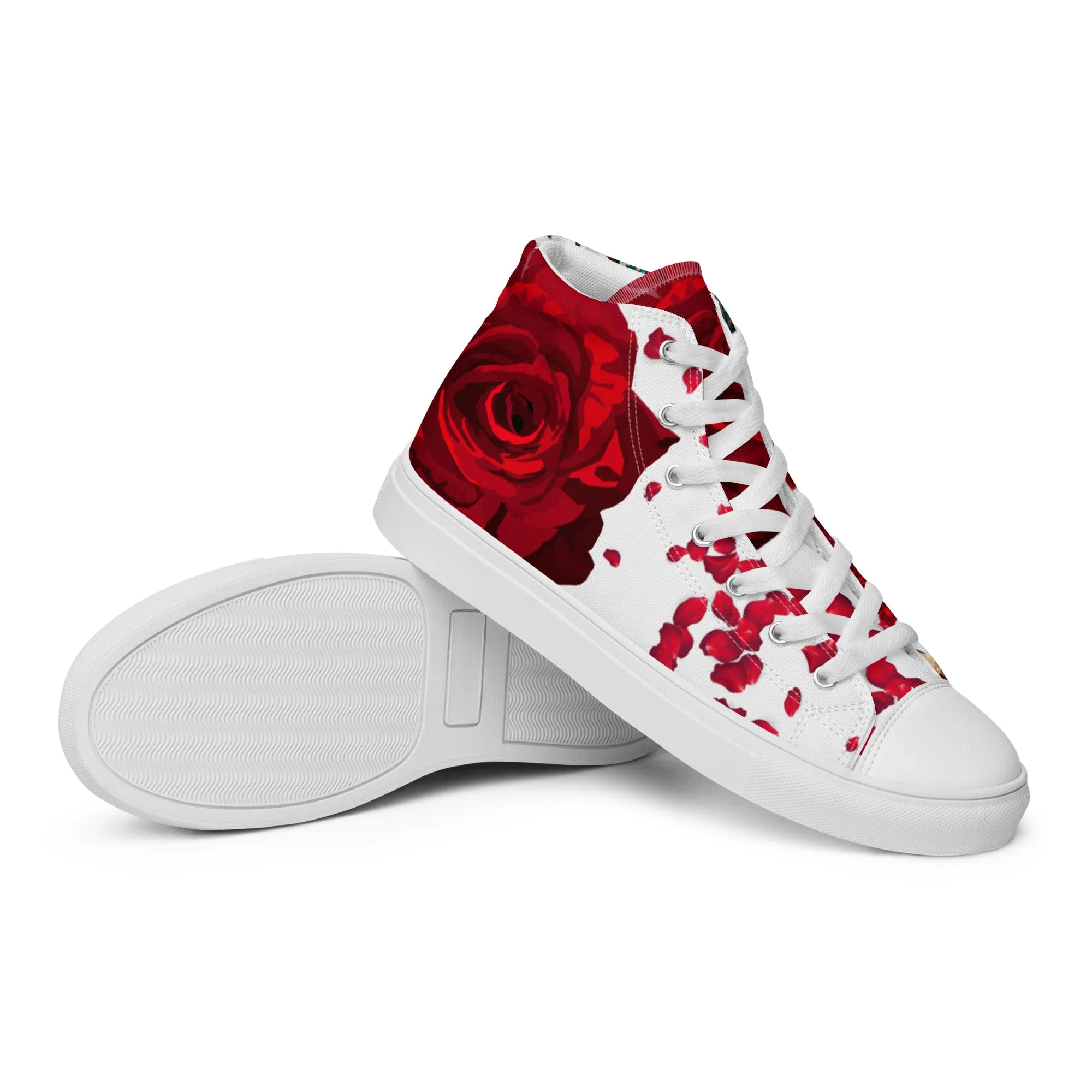 Women’s high top canvas shoes 'Amore tricolore'