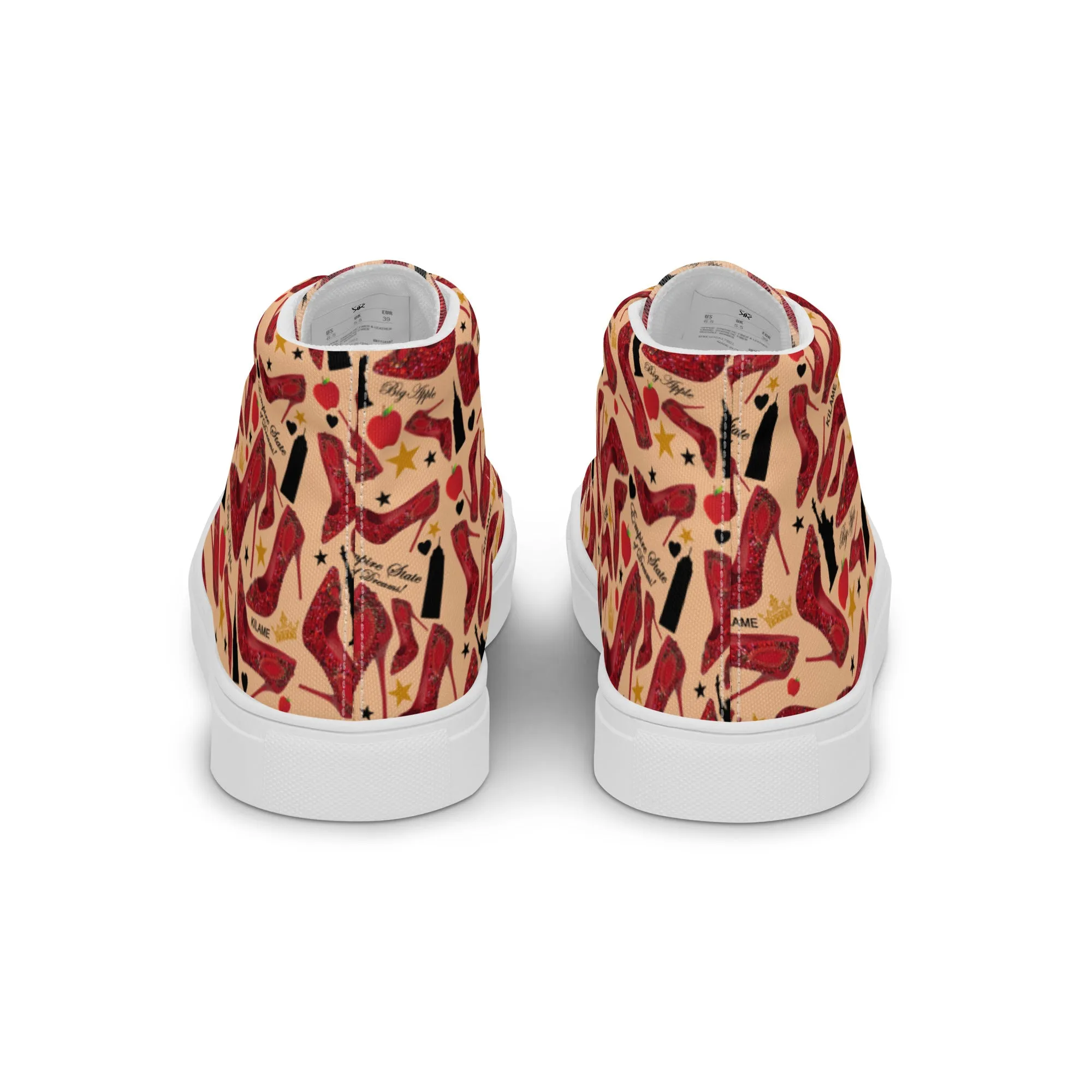 Women’s high top canvas shoes 'Empire State of dreams'