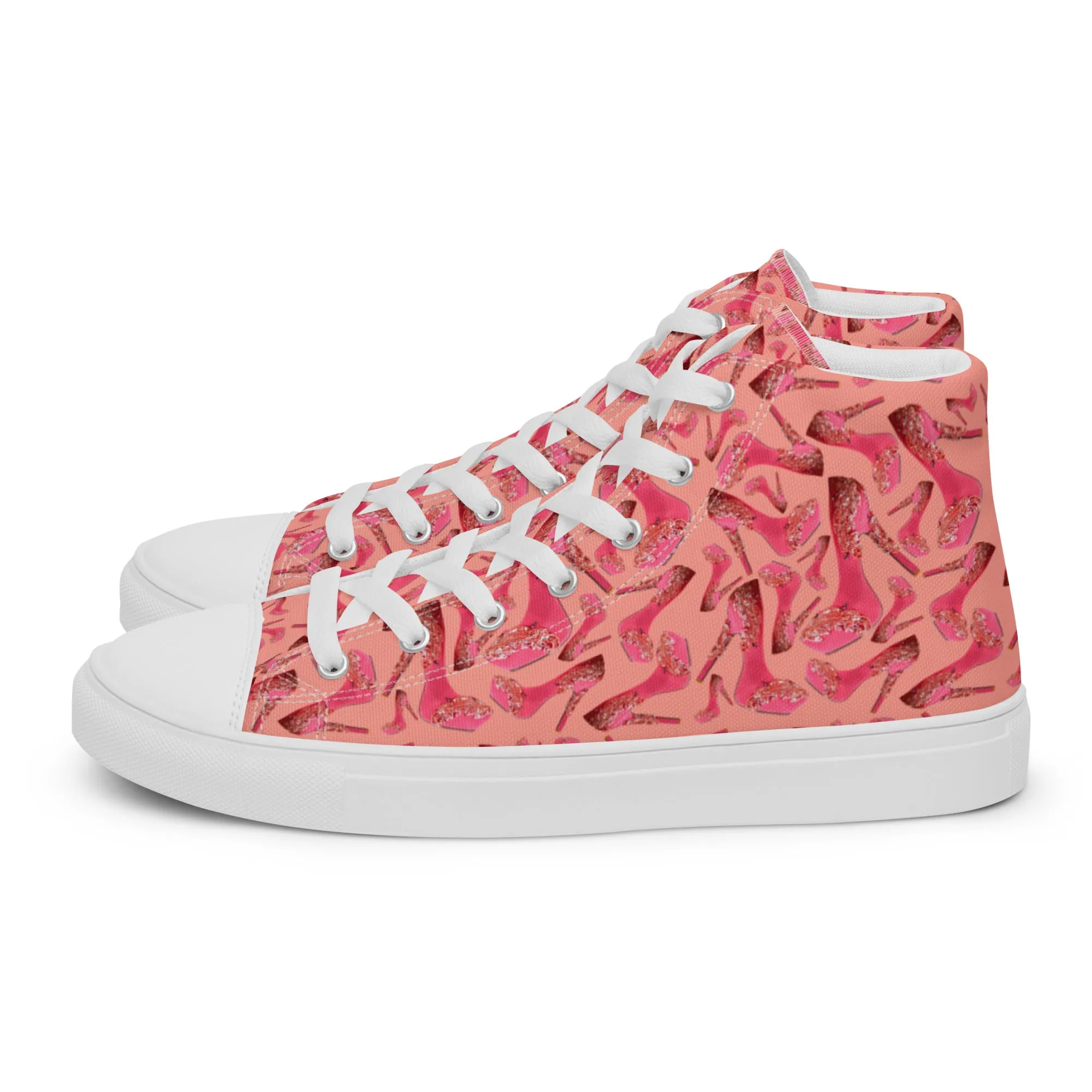 Women’s high top canvas shoes 'Influencer Vibe'
