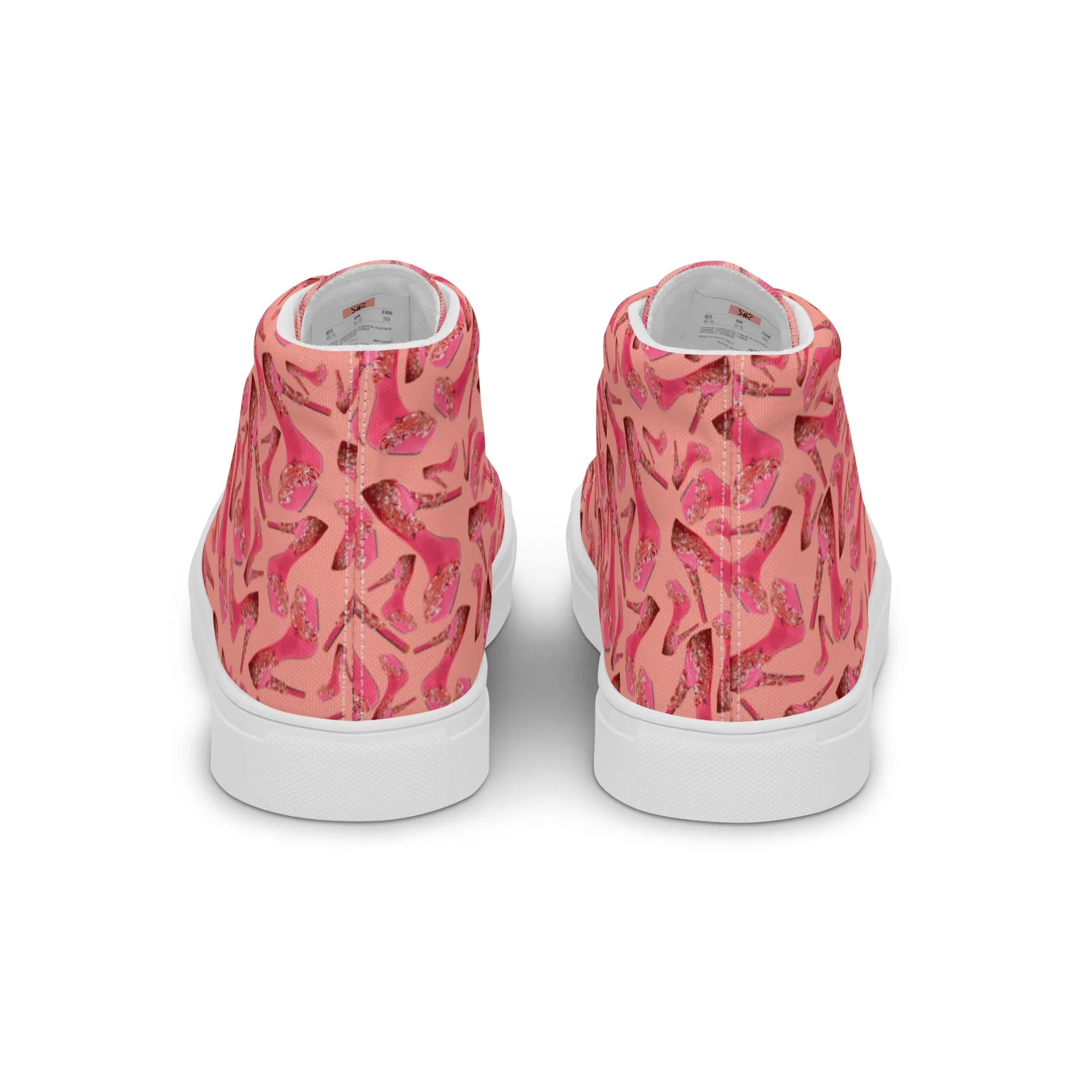 Women’s high top canvas shoes 'Influencer Vibe'