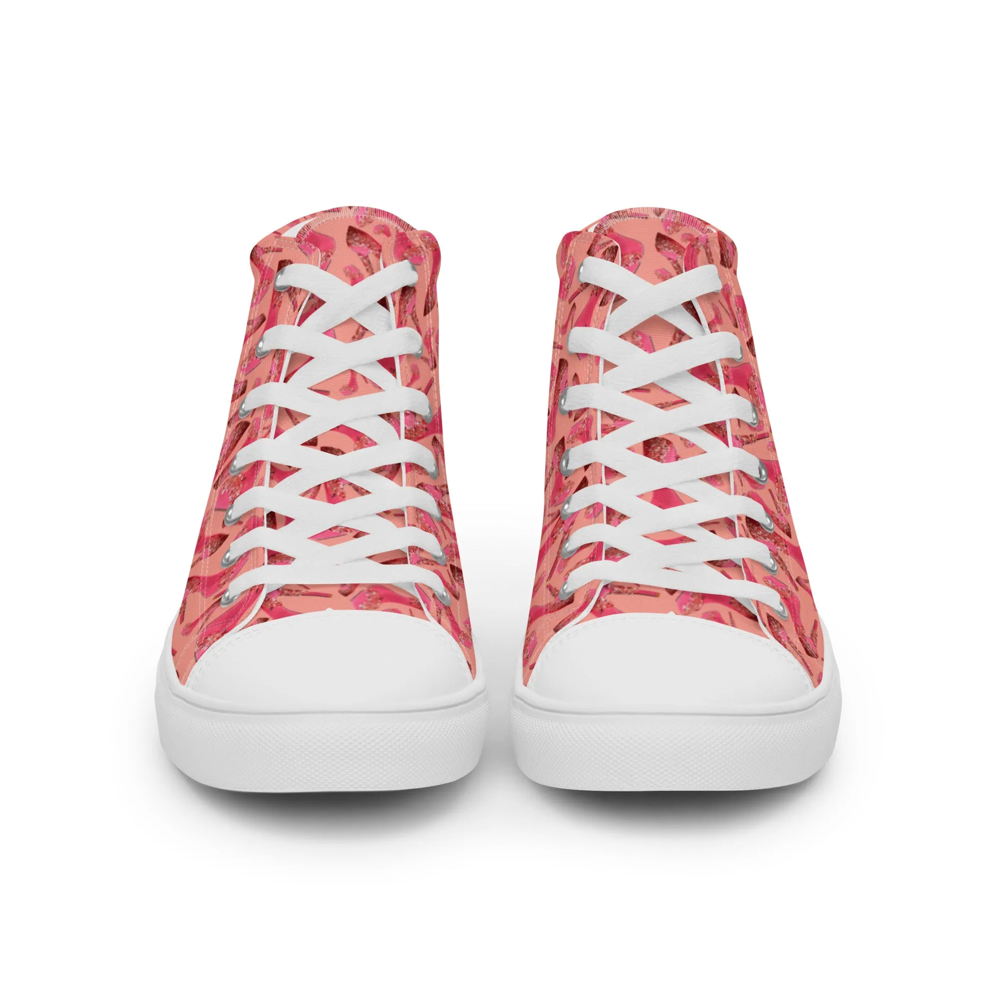 Women’s high top canvas shoes 'Influencer Vibe'
