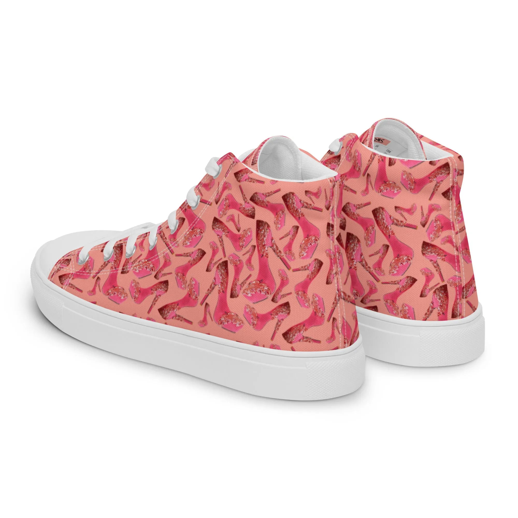 Women’s high top canvas shoes 'Influencer Vibe'