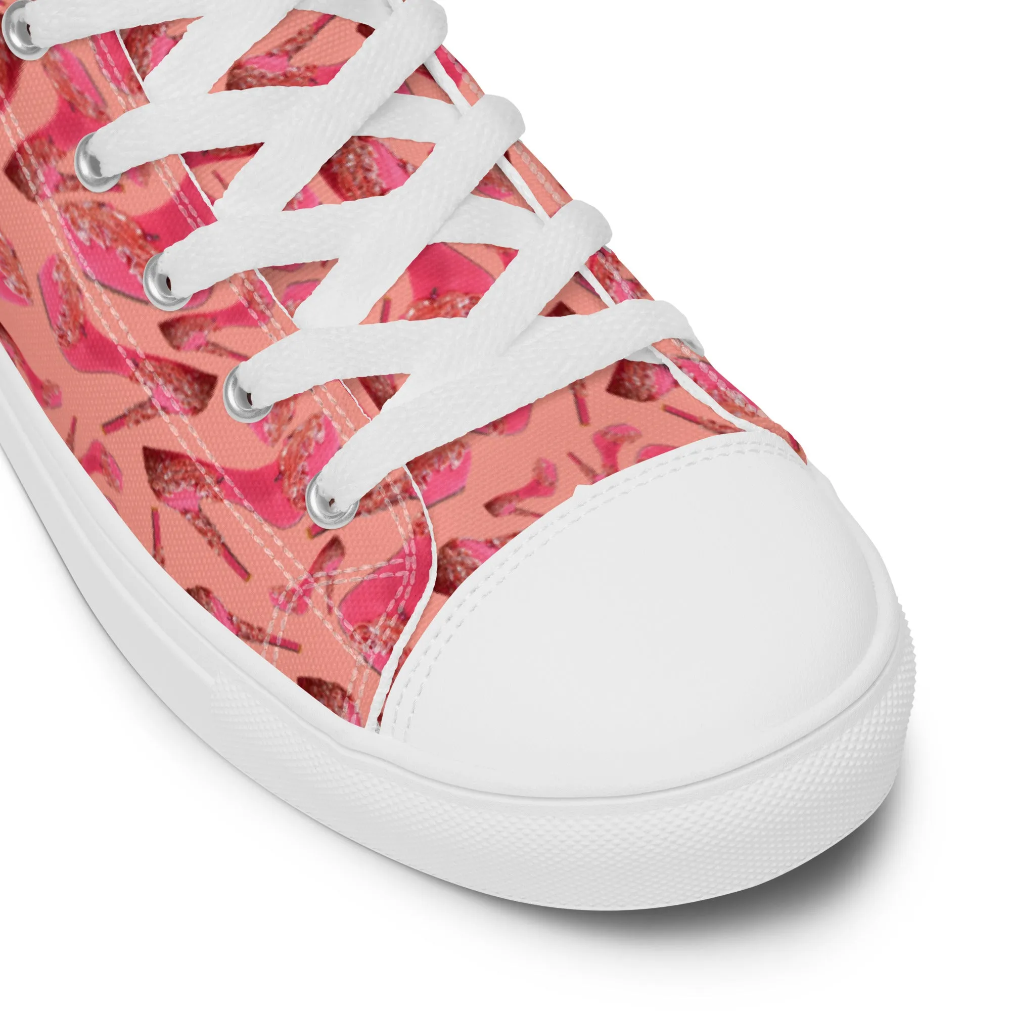 Women’s high top canvas shoes 'Influencer Vibe'