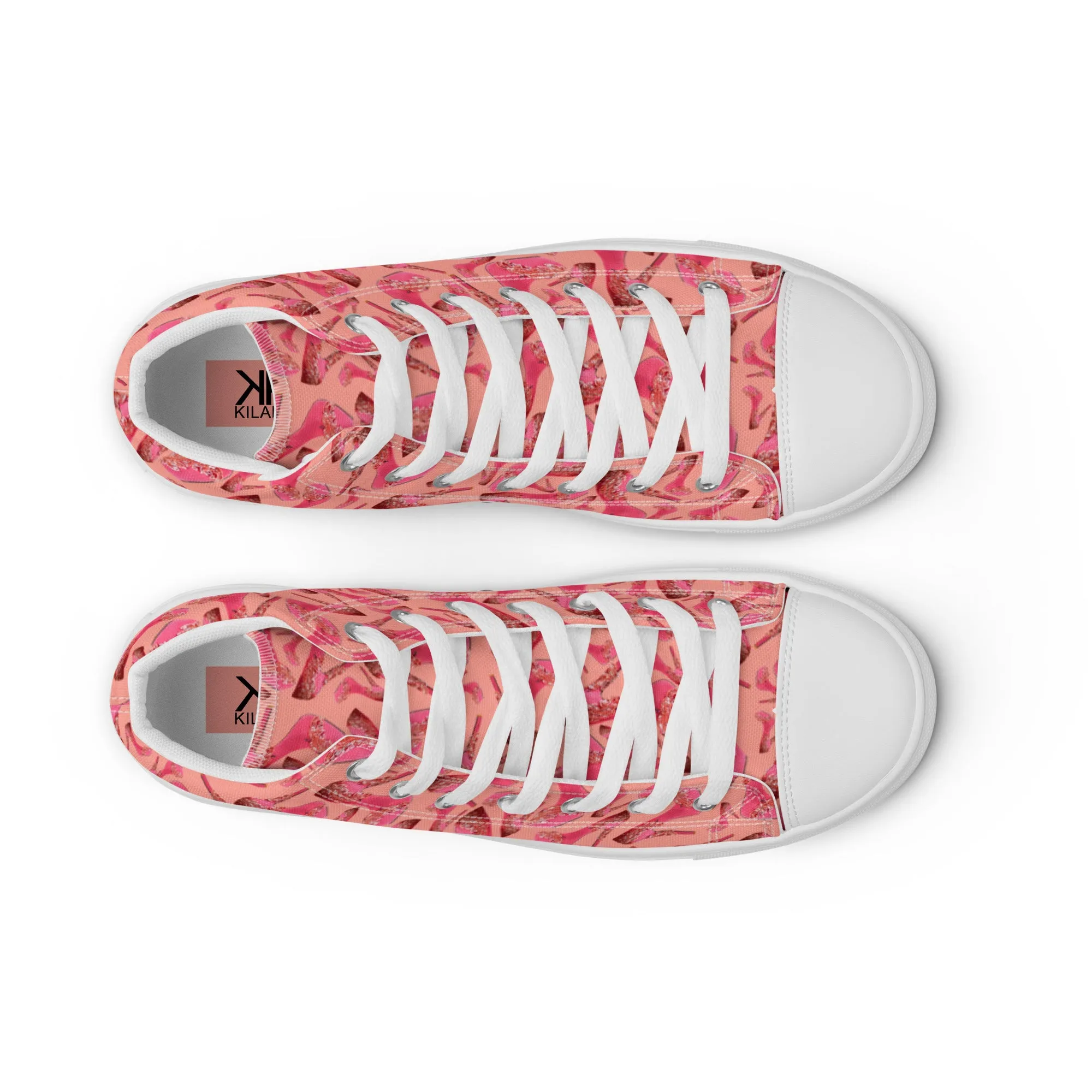 Women’s high top canvas shoes 'Influencer Vibe'