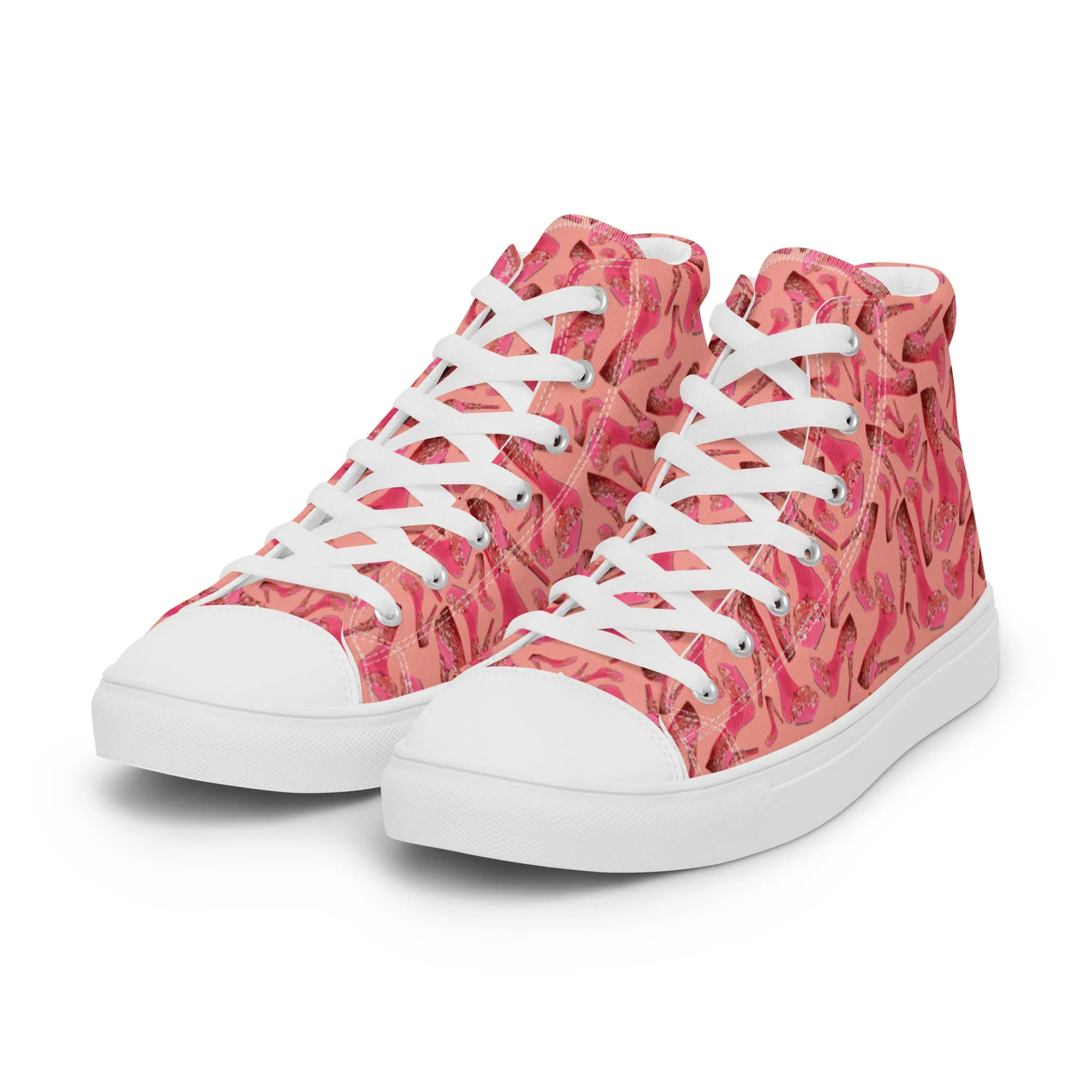Women’s high top canvas shoes 'Influencer Vibe'
