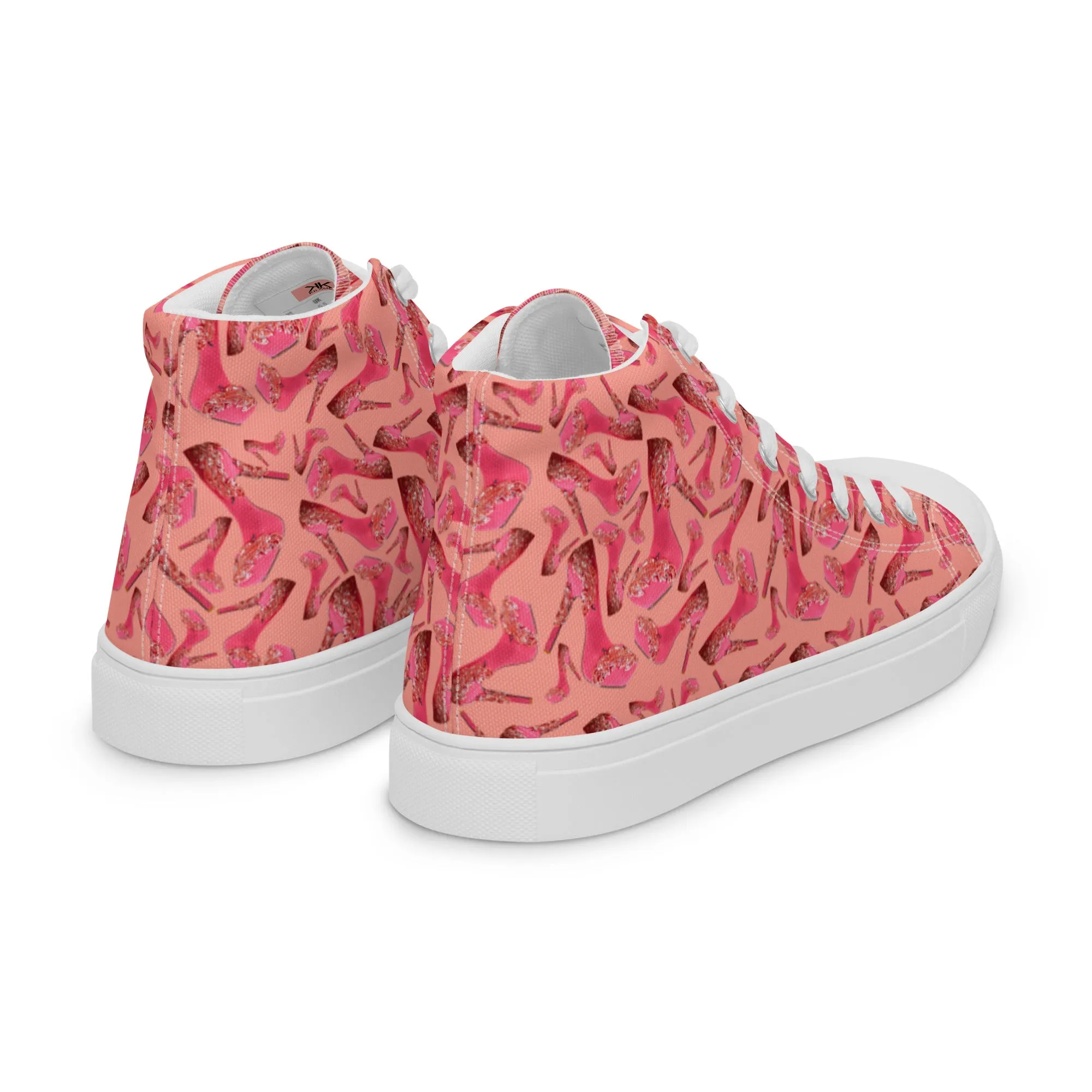 Women’s high top canvas shoes 'Influencer Vibe'