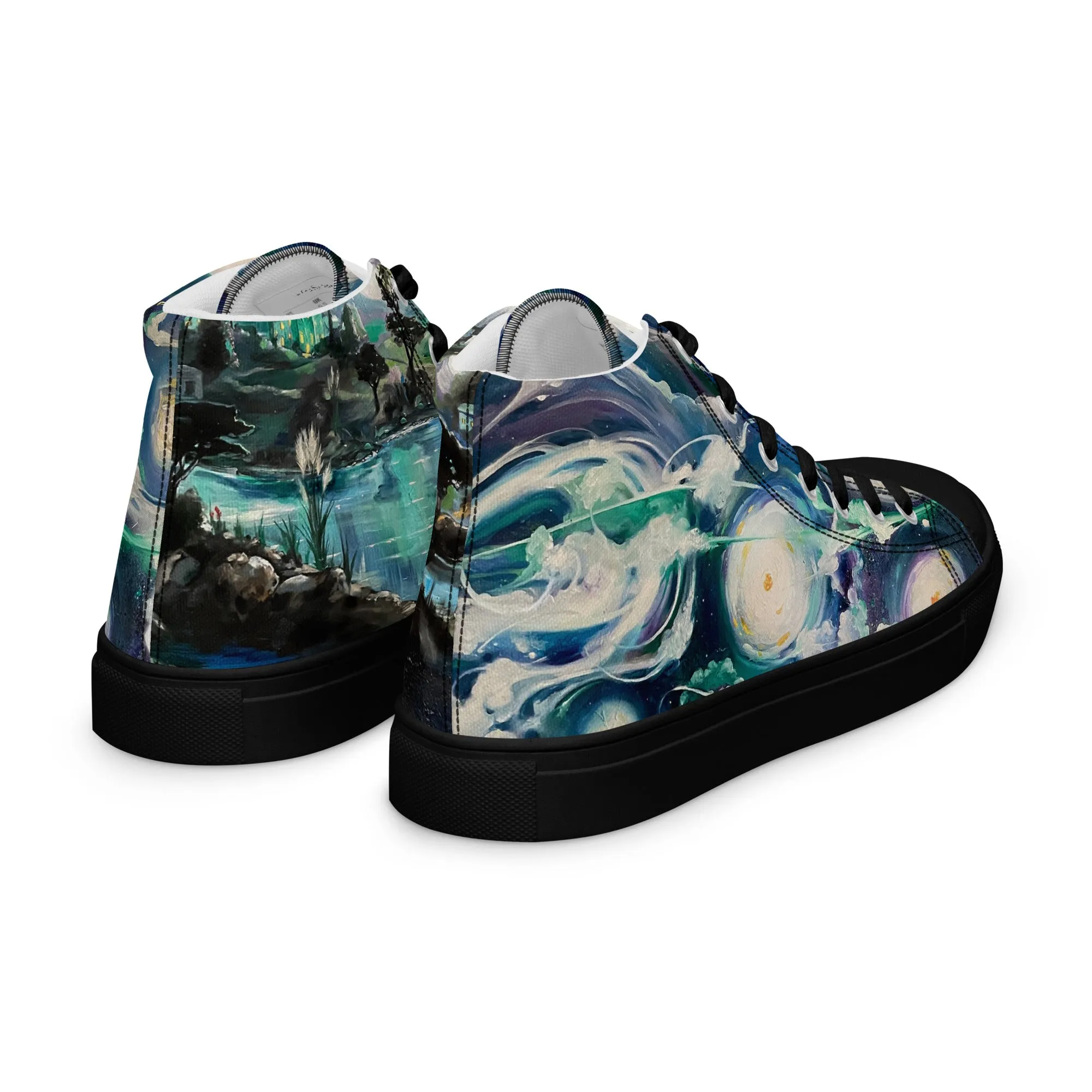 Women’s high top canvas shoes