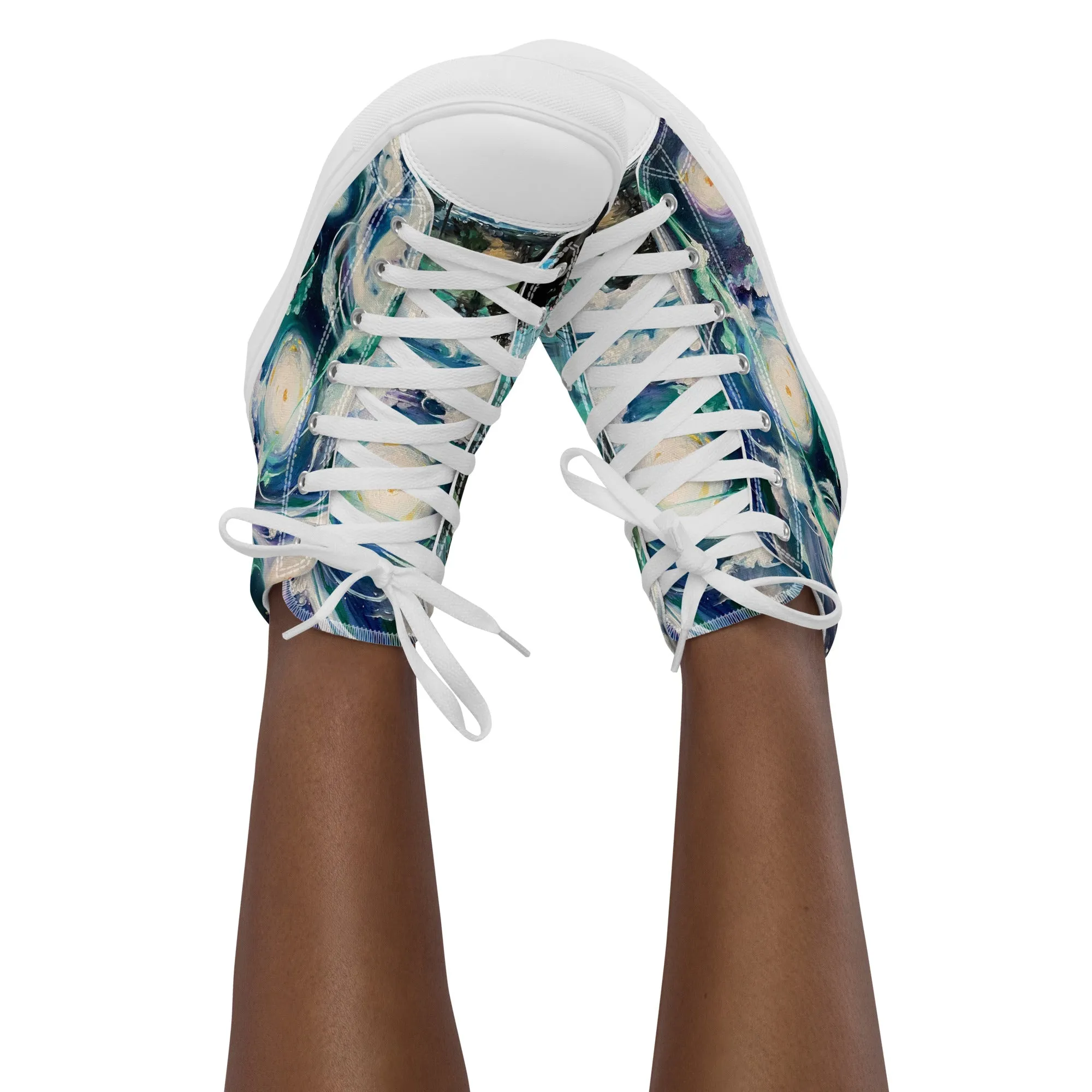 Women’s high top canvas shoes