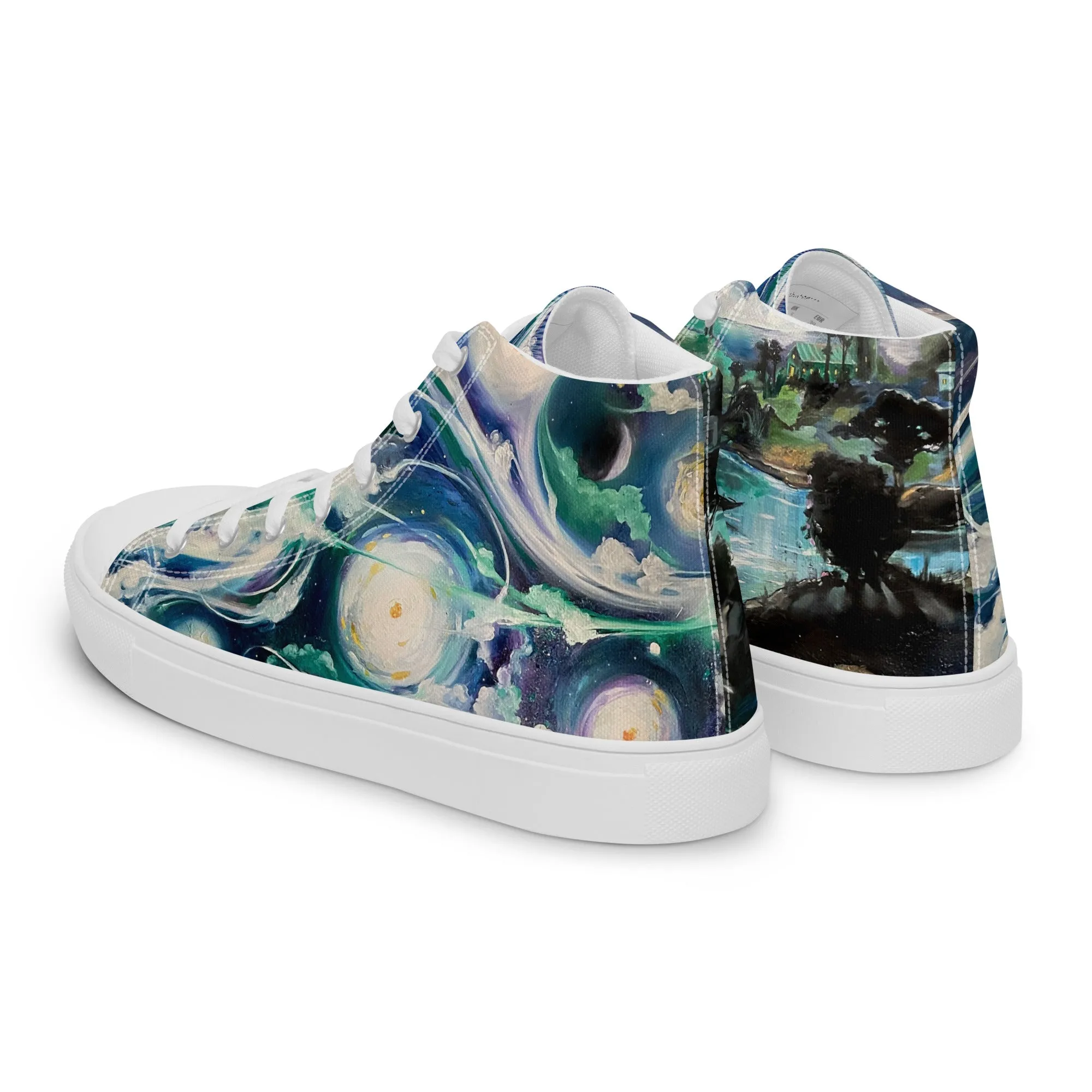 Women’s high top canvas shoes