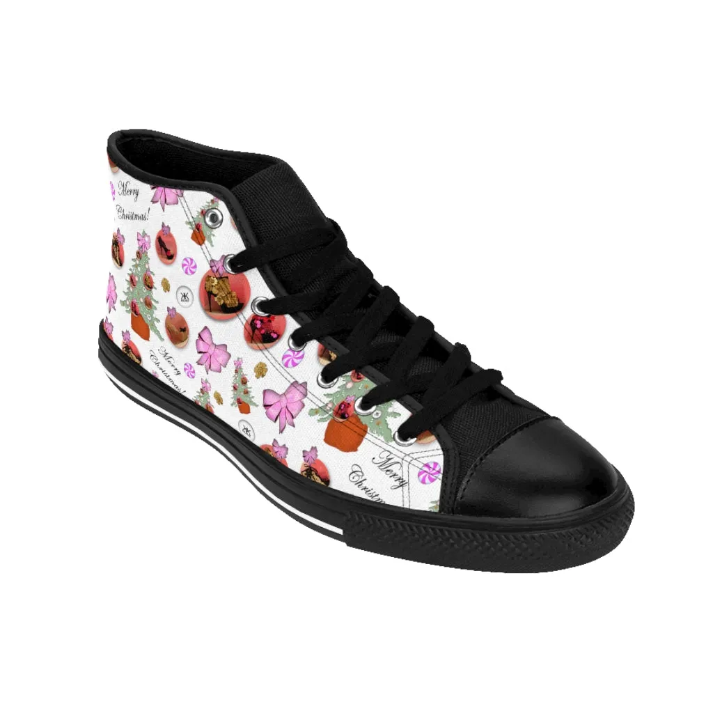 Women's High-top Sneakers 'Pink Christmas'