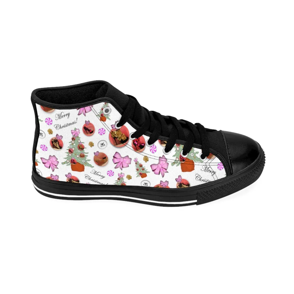 Women's High-top Sneakers 'Pink Christmas'