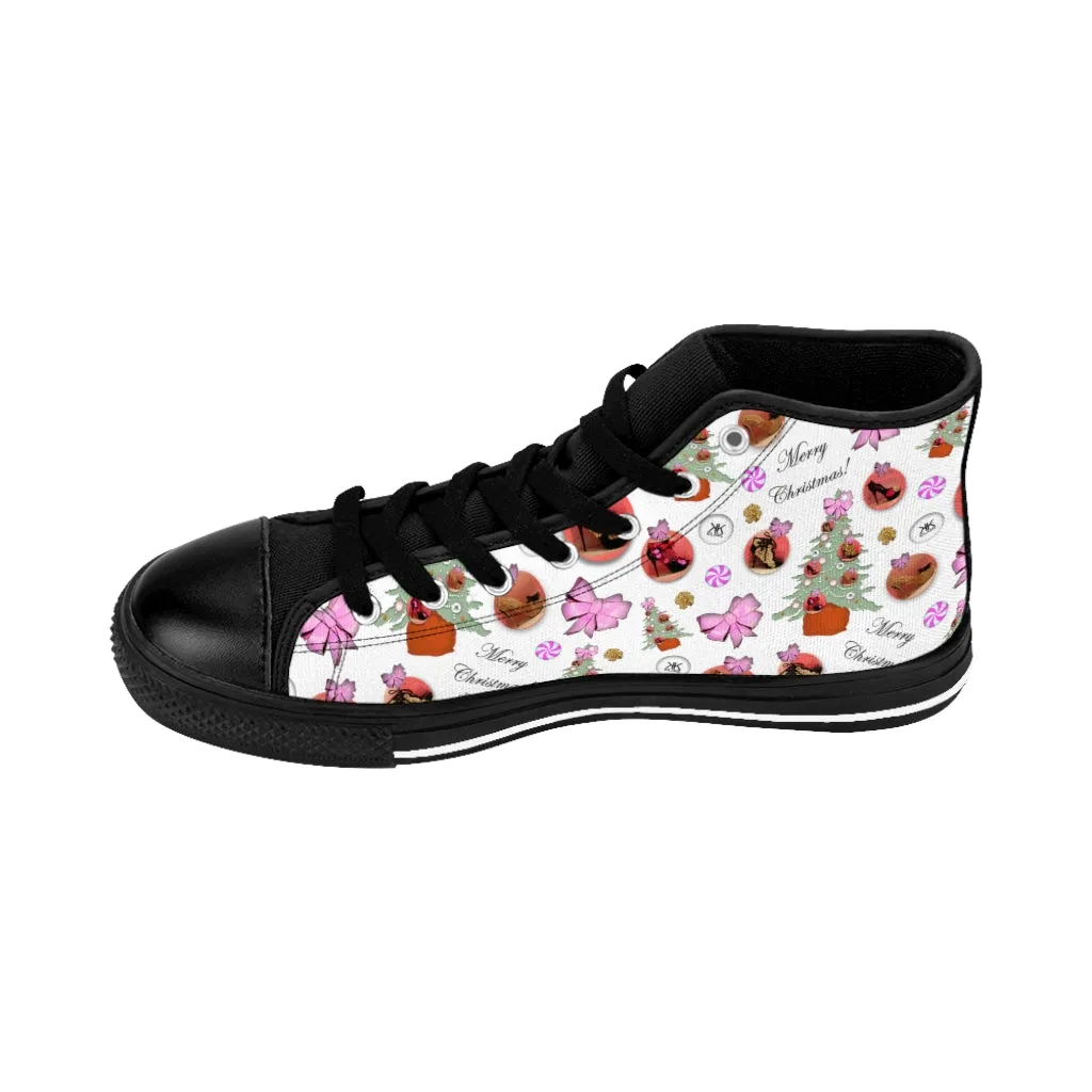 Women's High-top Sneakers 'Pink Christmas'