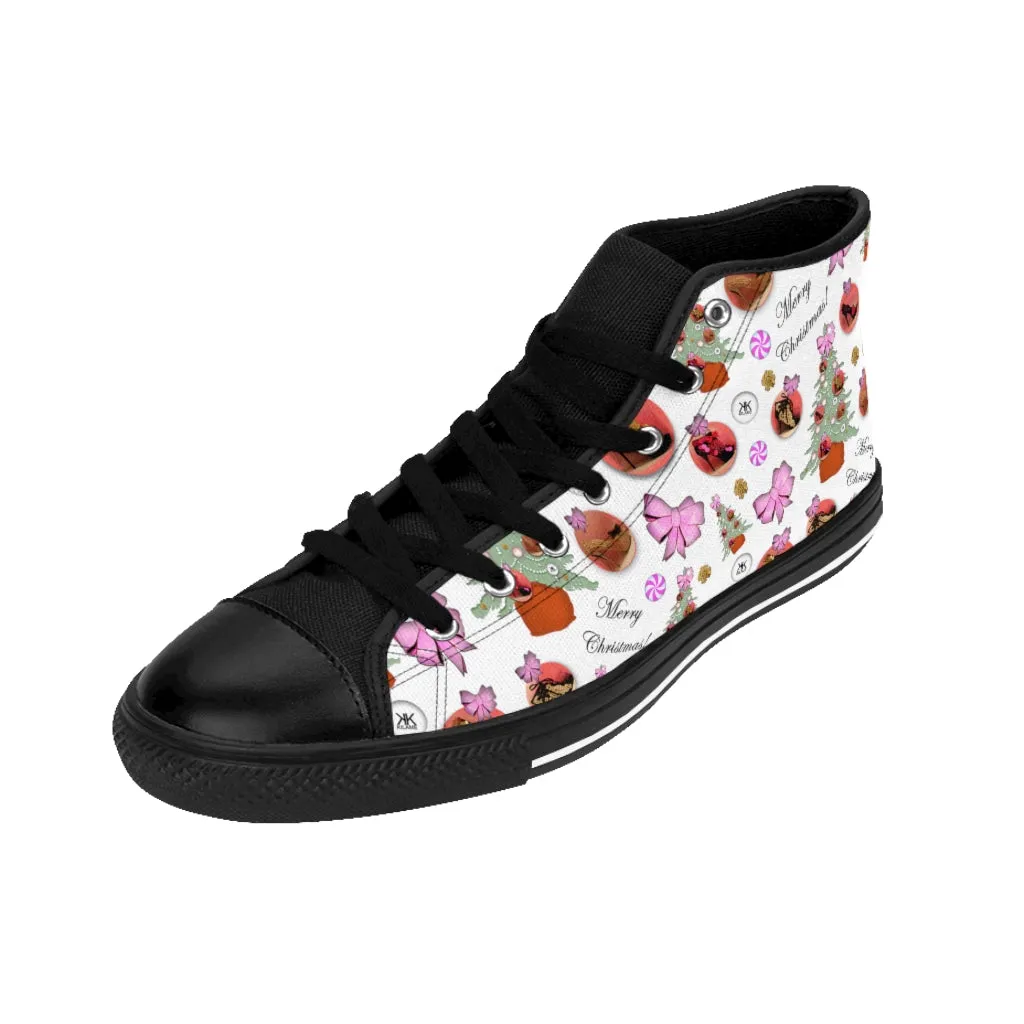 Women's High-top Sneakers 'Pink Christmas'