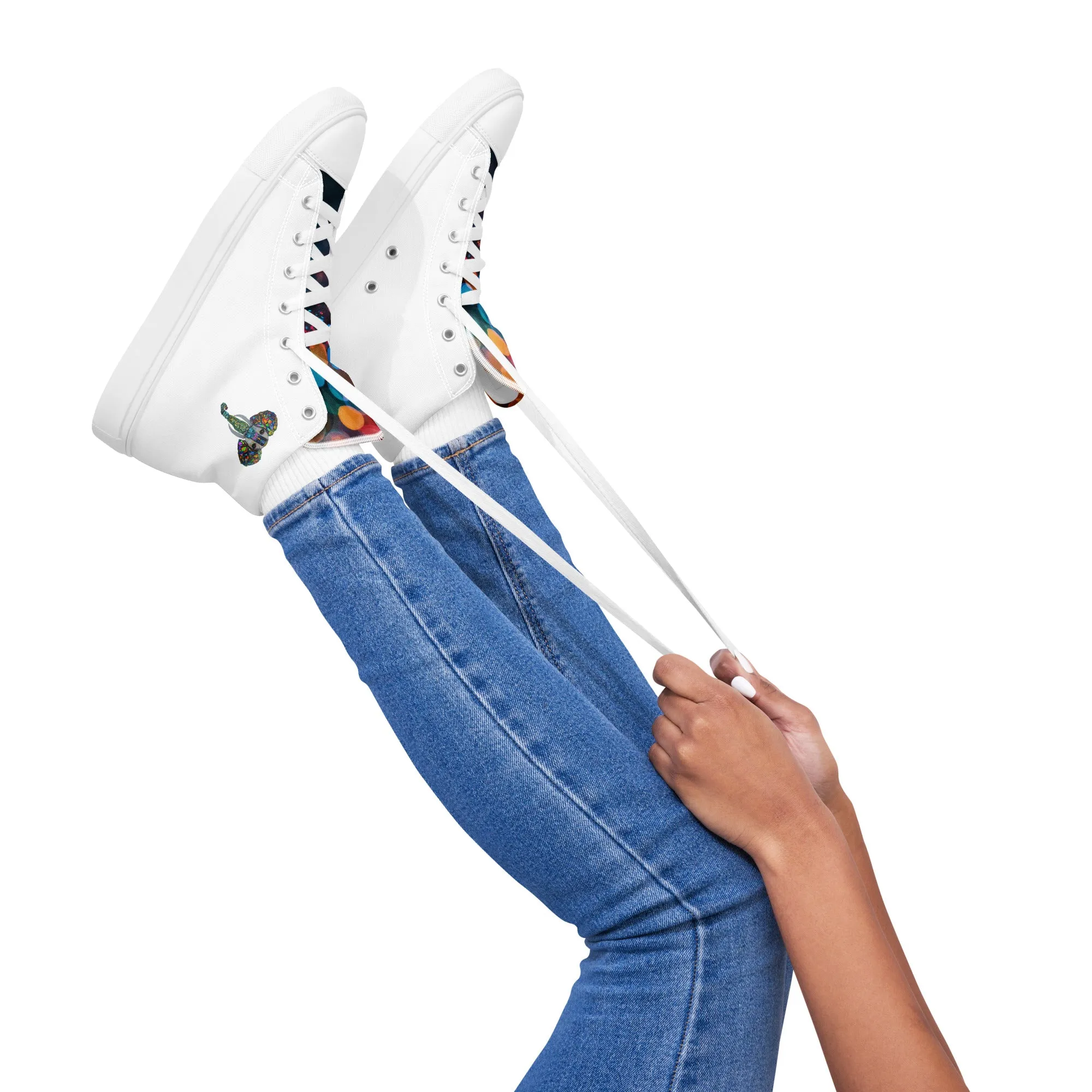 Women’s Mystical Elephant Galaxy High Tops