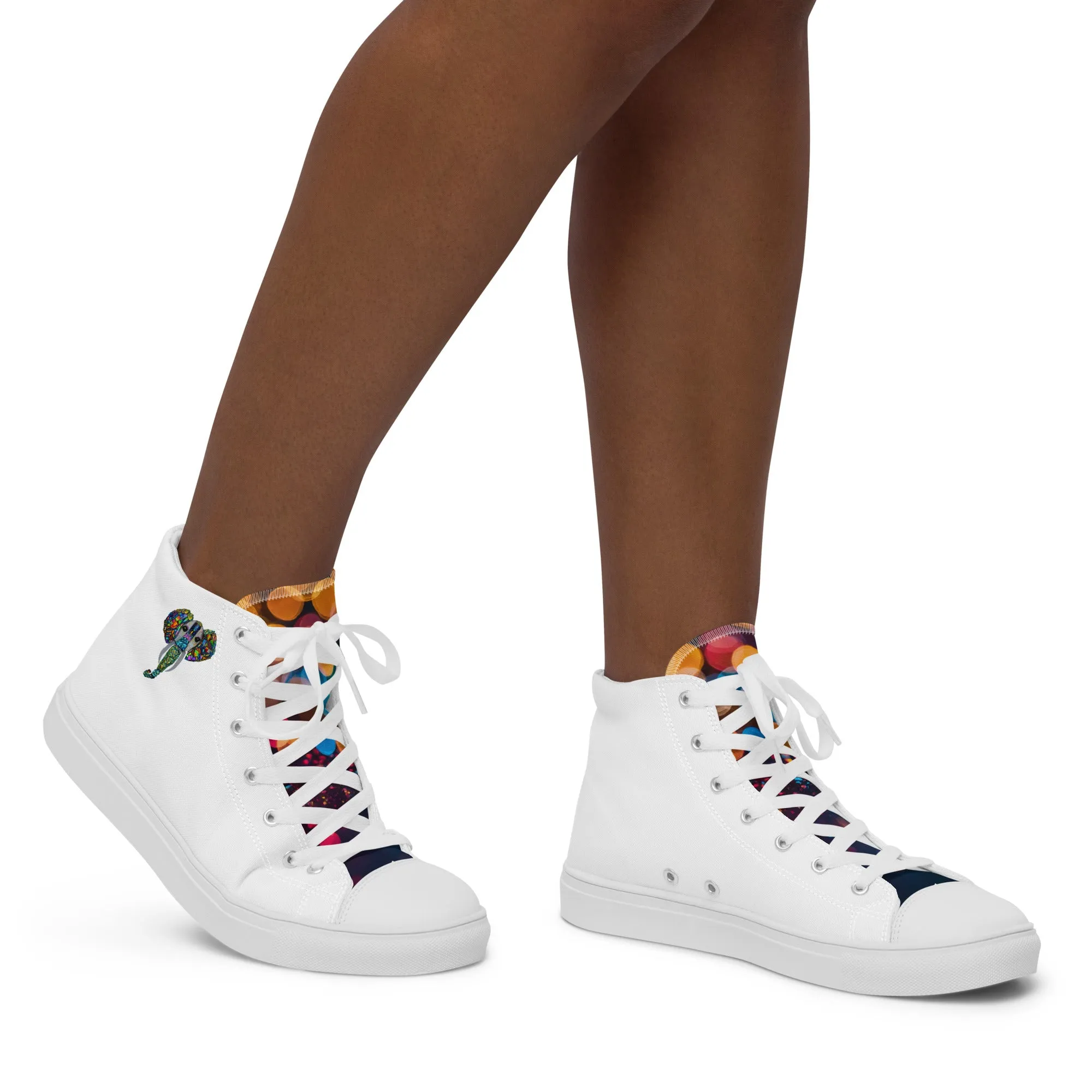 Women’s Mystical Elephant Galaxy High Tops