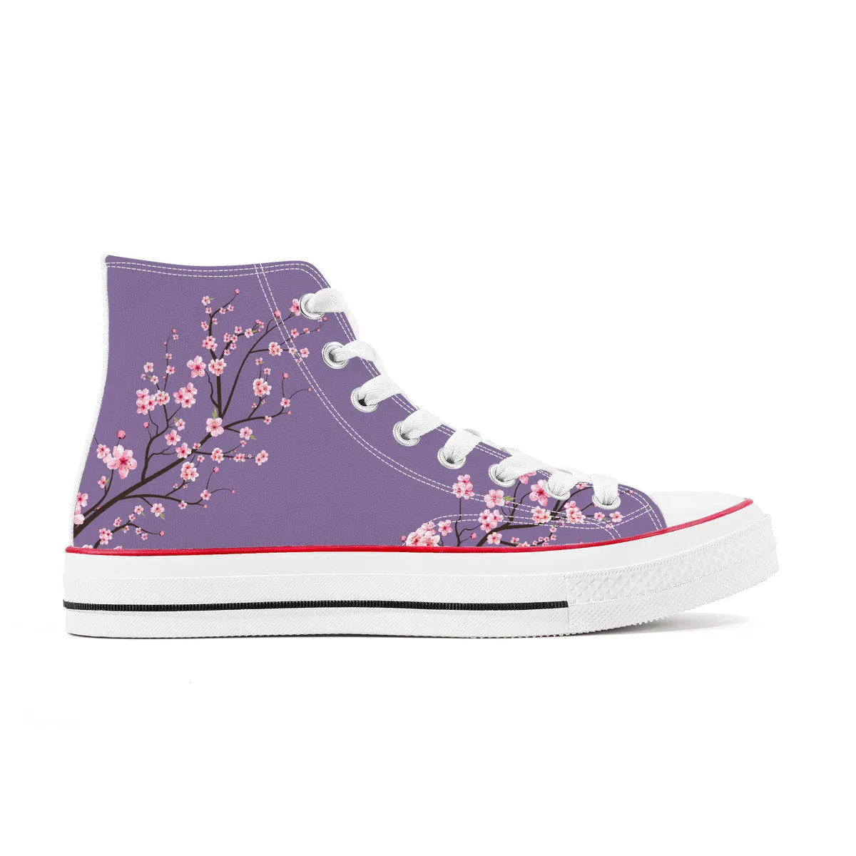 Wysteria Sakura  High Top Canvas Shoes