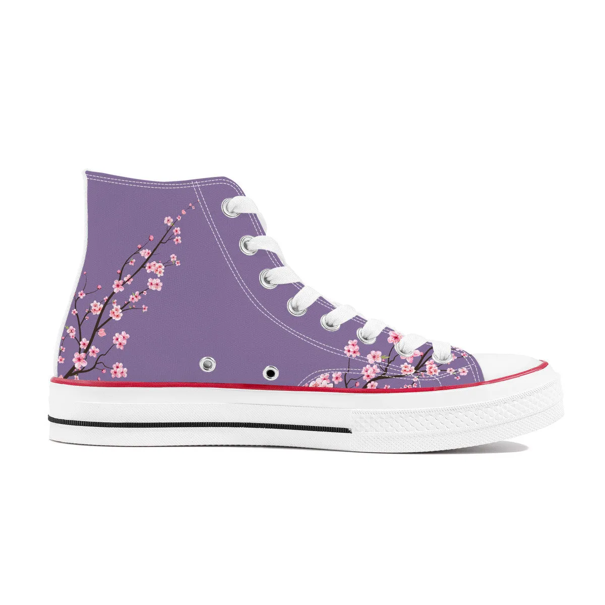 Wysteria Sakura  High Top Canvas Shoes