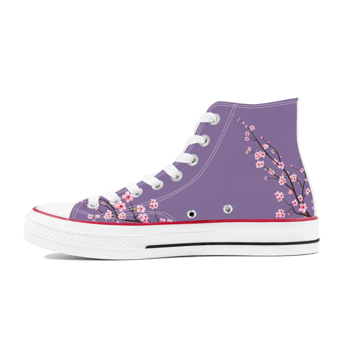 Wysteria Sakura  High Top Canvas Shoes