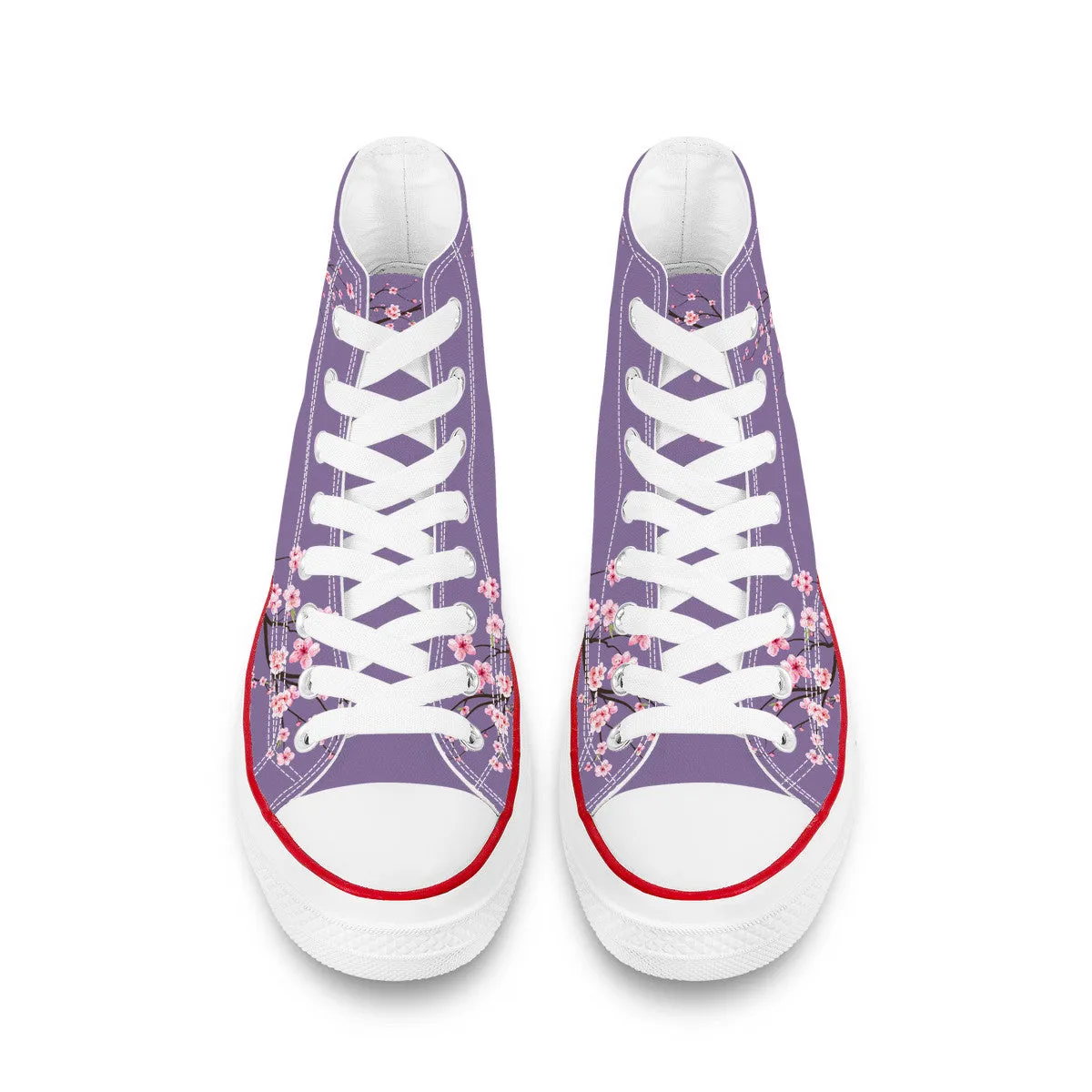 Wysteria Sakura  High Top Canvas Shoes