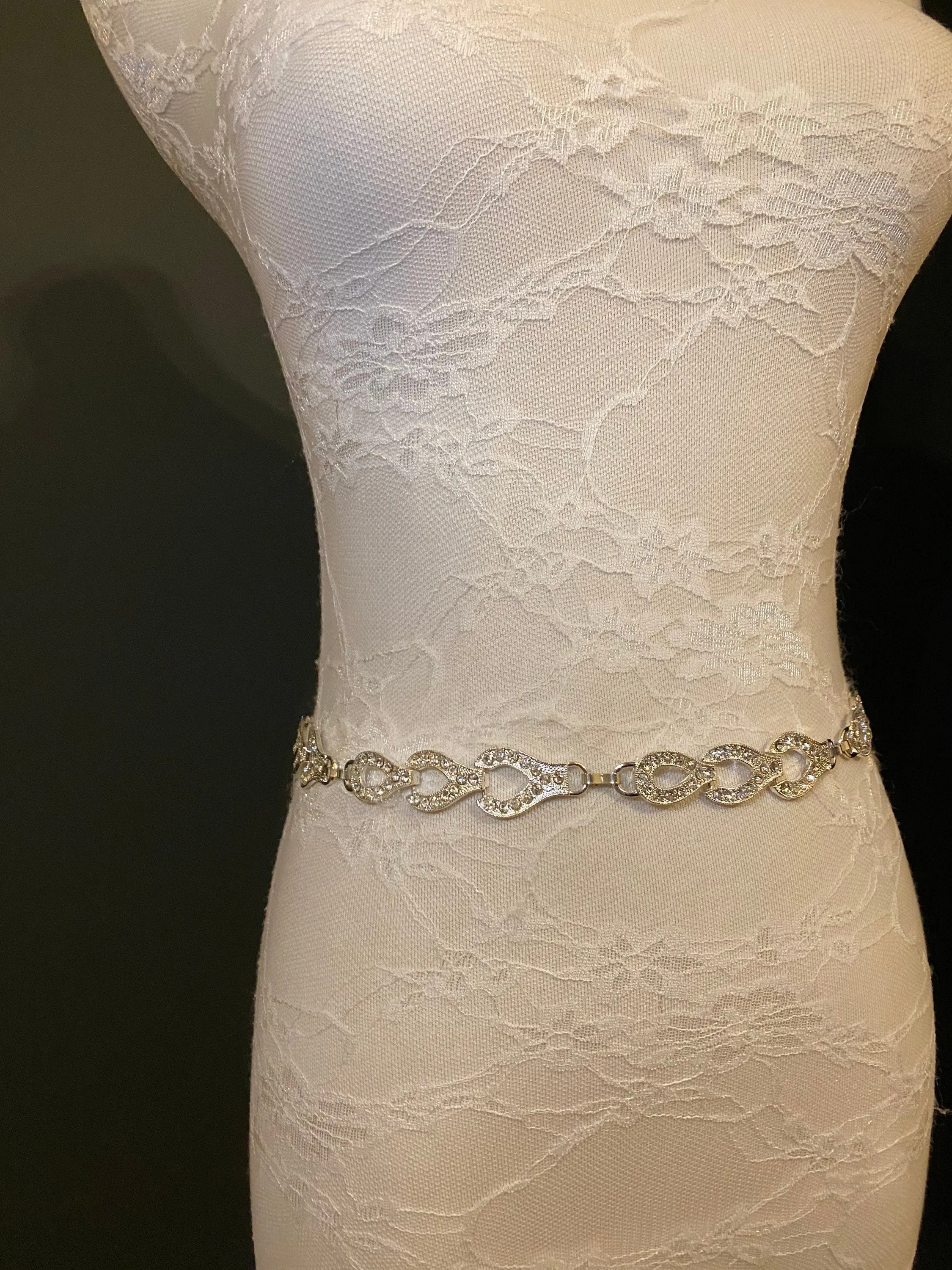 X-long Rhinestone Belt, Bridal Belt, Wedding, Fashion Belt, Silver Belt, Diamanté Chain Belt, UK Sizes 2-36