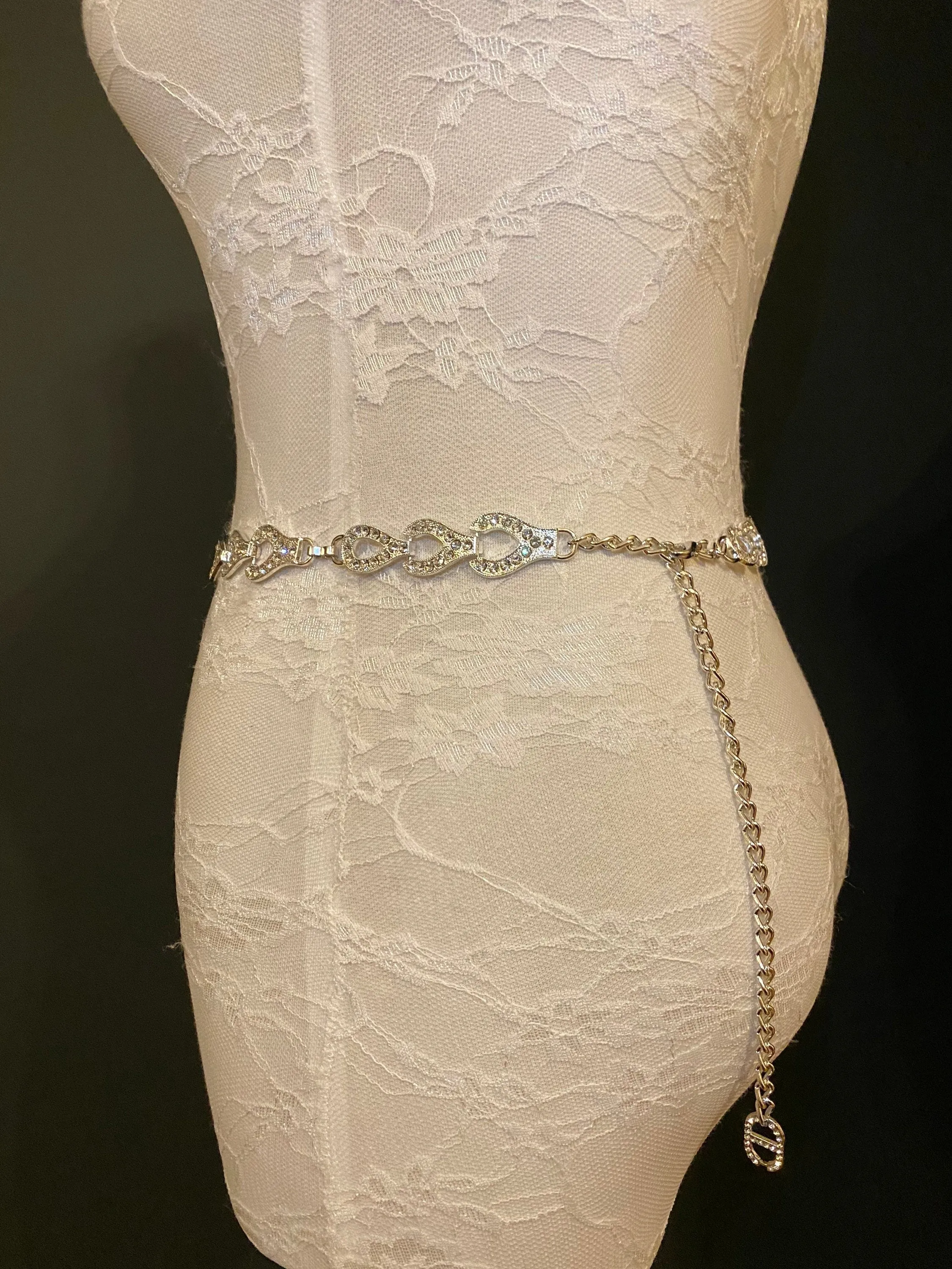 X-long Rhinestone Belt, Bridal Belt, Wedding, Fashion Belt, Silver Belt, Diamanté Chain Belt, UK Sizes 2-36