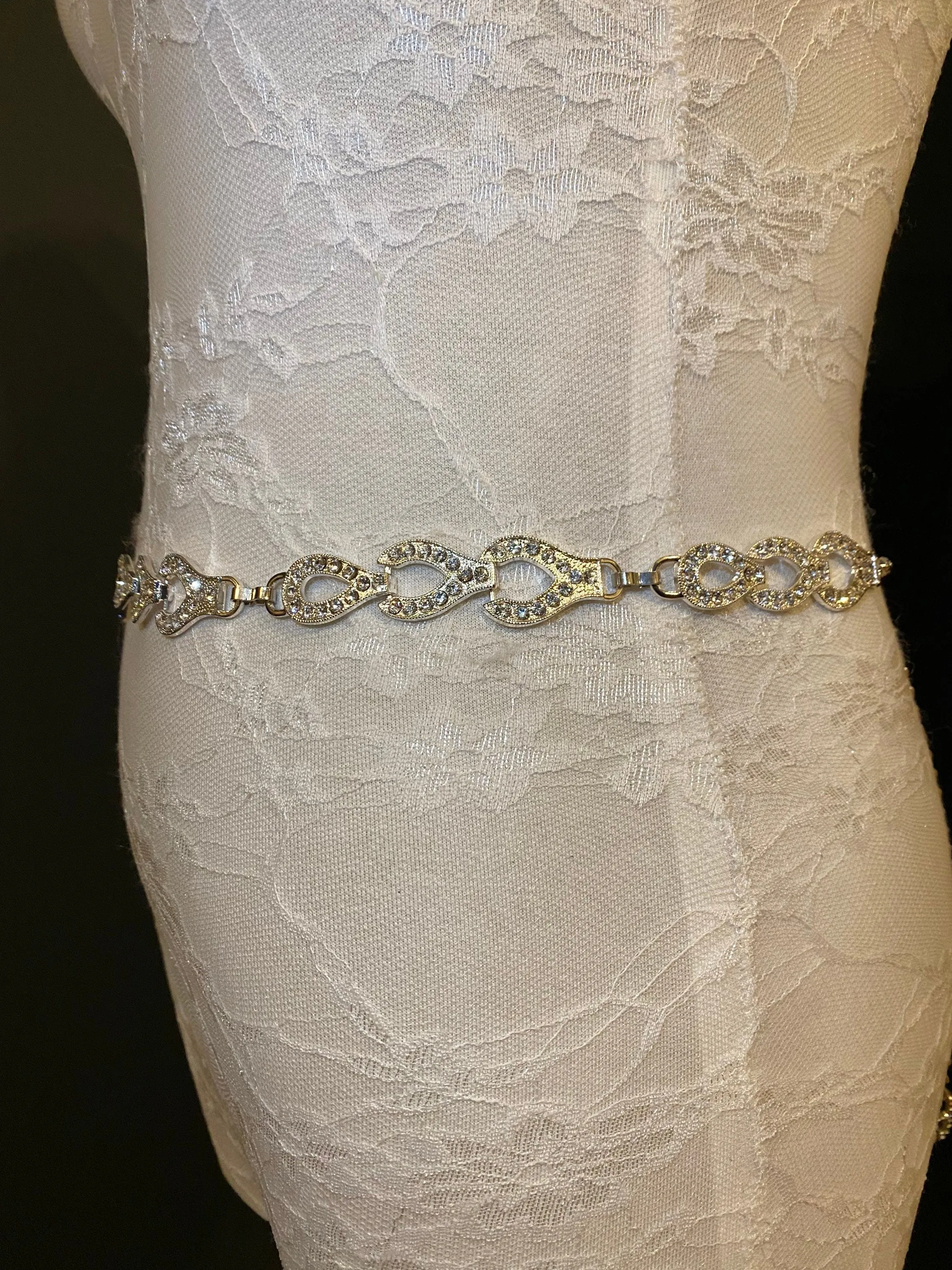 X-long Rhinestone Belt, Bridal Belt, Wedding, Fashion Belt, Silver Belt, Diamanté Chain Belt, UK Sizes 2-36